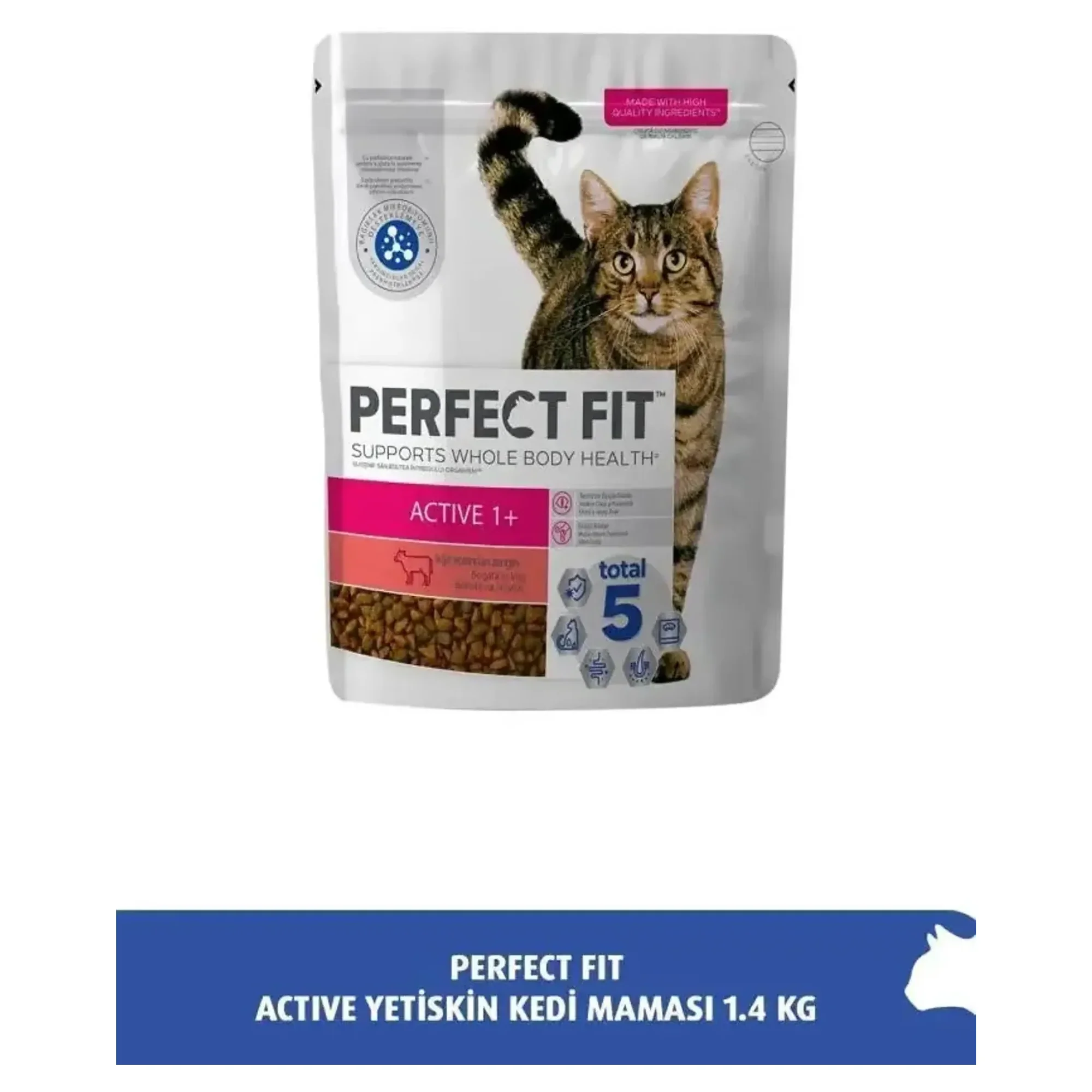Perfect Fit Perfect Fit Adult Sığırlı Yetişkin Kedi Maması 1.4 KG