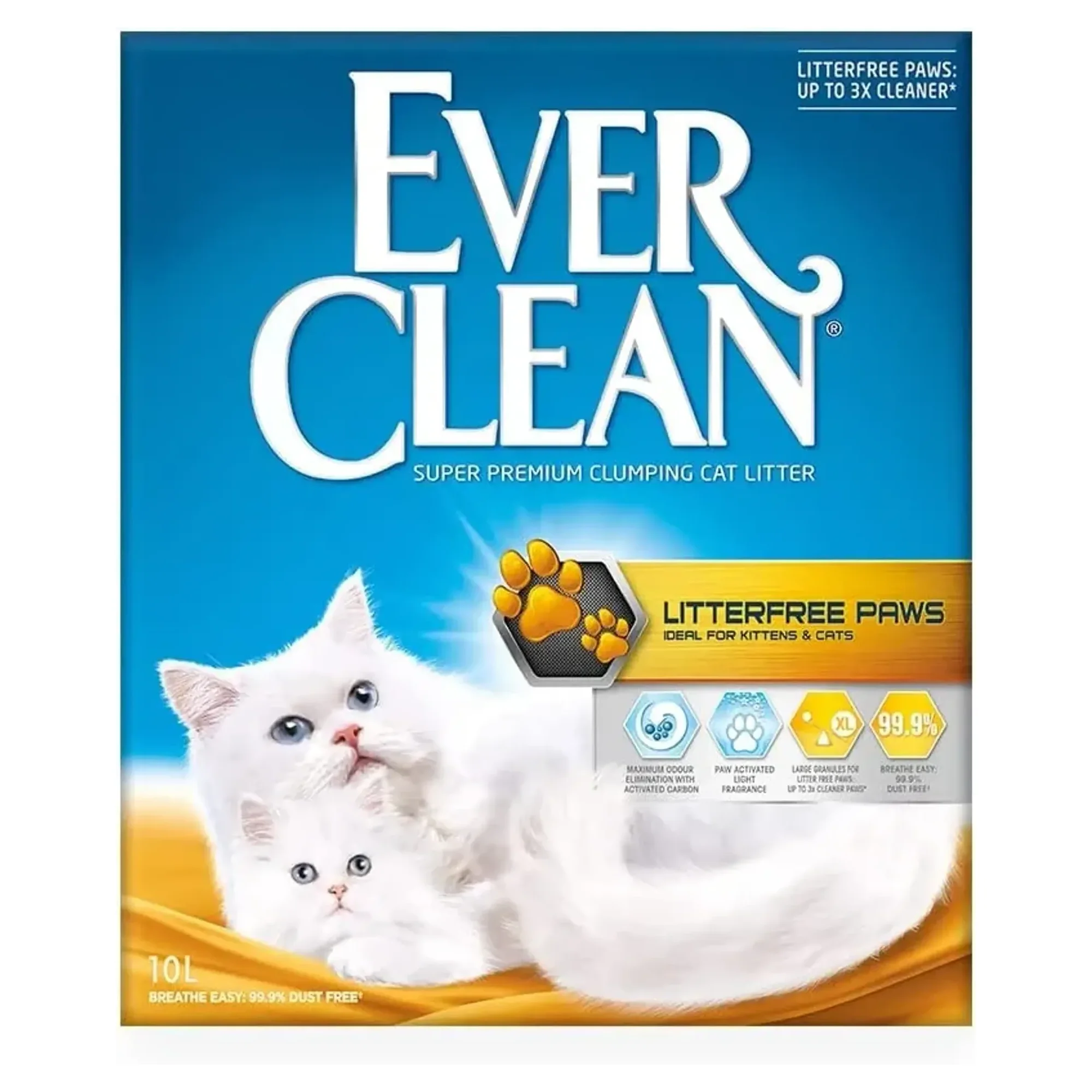 Ever Clean Litterfree Paws Patilere Yapışmayan Topaklanan Kedi Kumu 10L