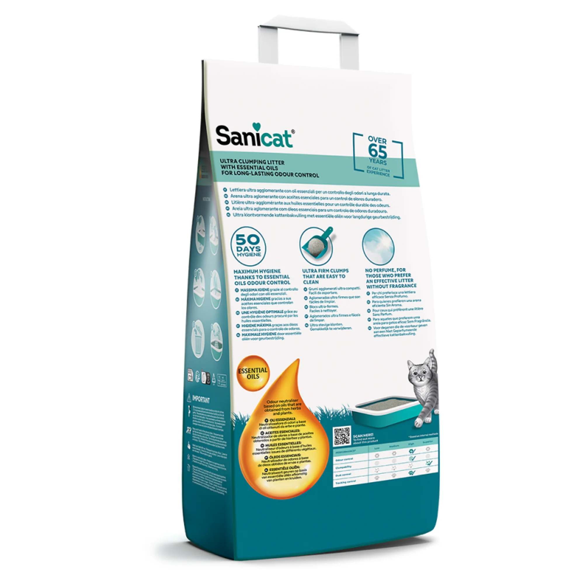 Sanicat Essential Oils Kokusuz Kedi Kumu 10 KG
