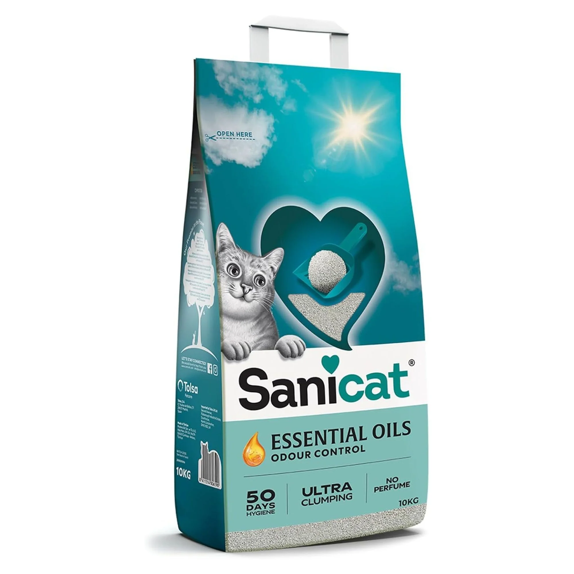 Sanicat Essential Oils Kokusuz Kedi Kumu 10 KG
