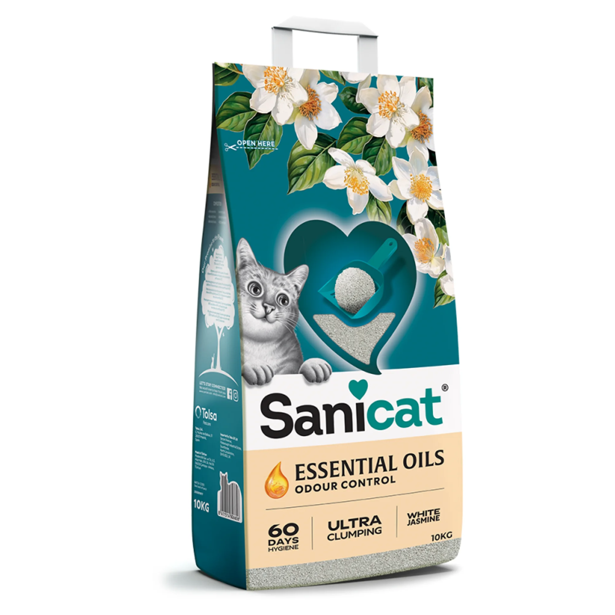 Sanicat Essential Oils Yasemin Kokulu Kedi Kumu 10 KG
