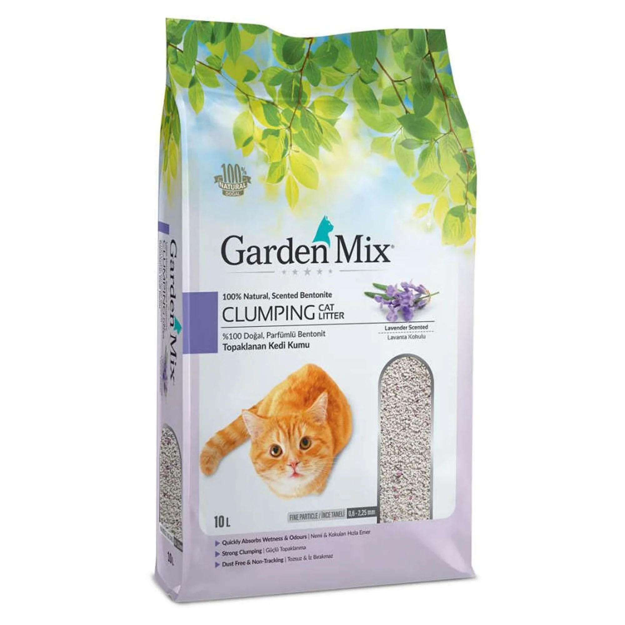 Garden Mix Garden Mix Lavanta Kokulu İnce Bentonit Kedi Kumu 10L
