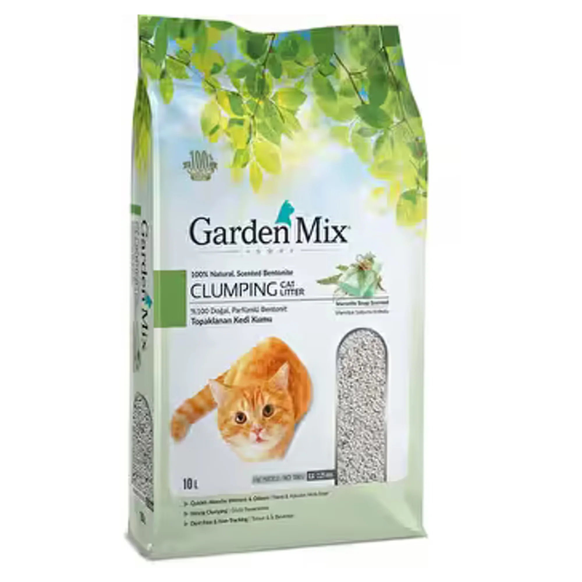 Garden Mix Garden Mix Marsilya Sabunu Kokulu Kalın Bentonit Kedi Kumu 10L