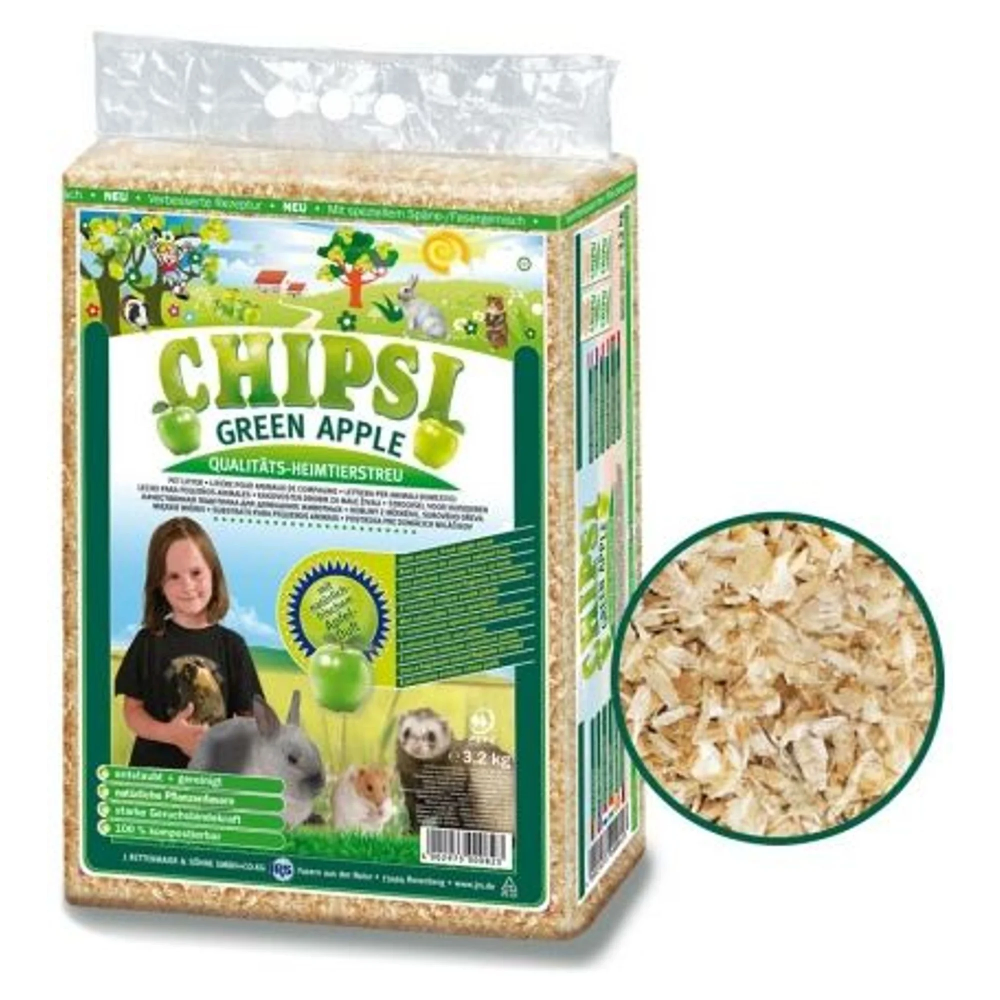 Chipsi Elmalı Kemirgen Talaşı 60 L
