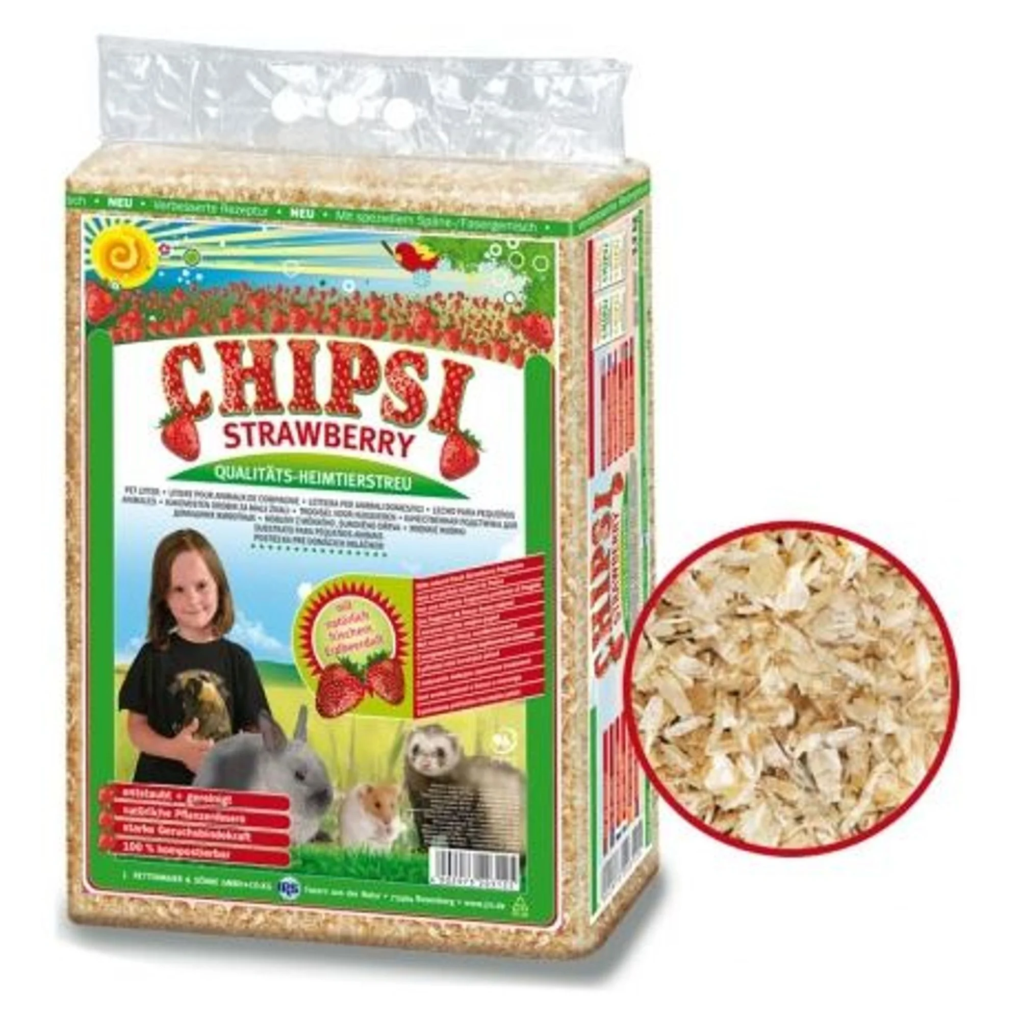 Chipsi Çilekli Kemirgen Talaşı 60 L