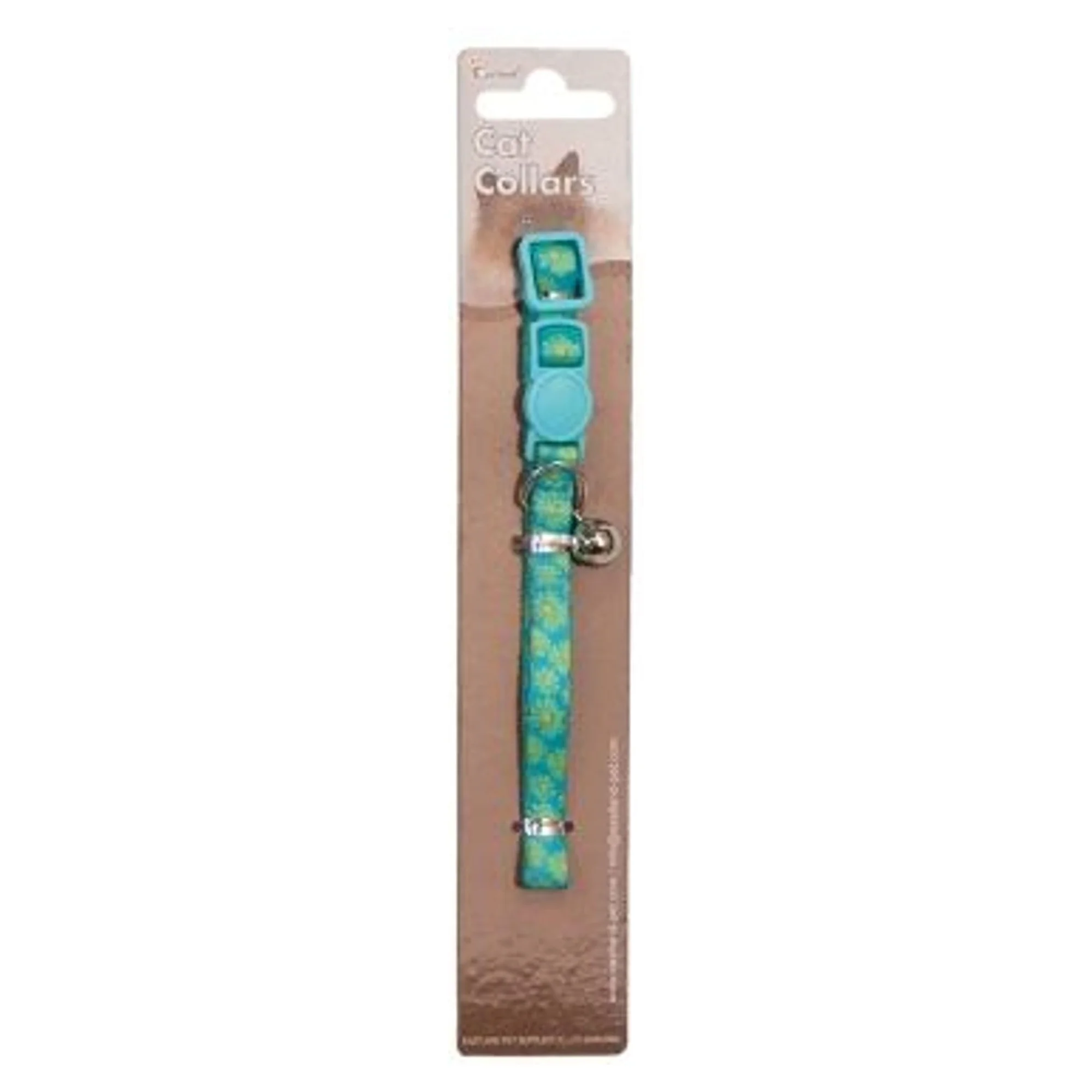 Eastland Klipsli Çiçek Baskılı Kedi Tasması 22-30 CM