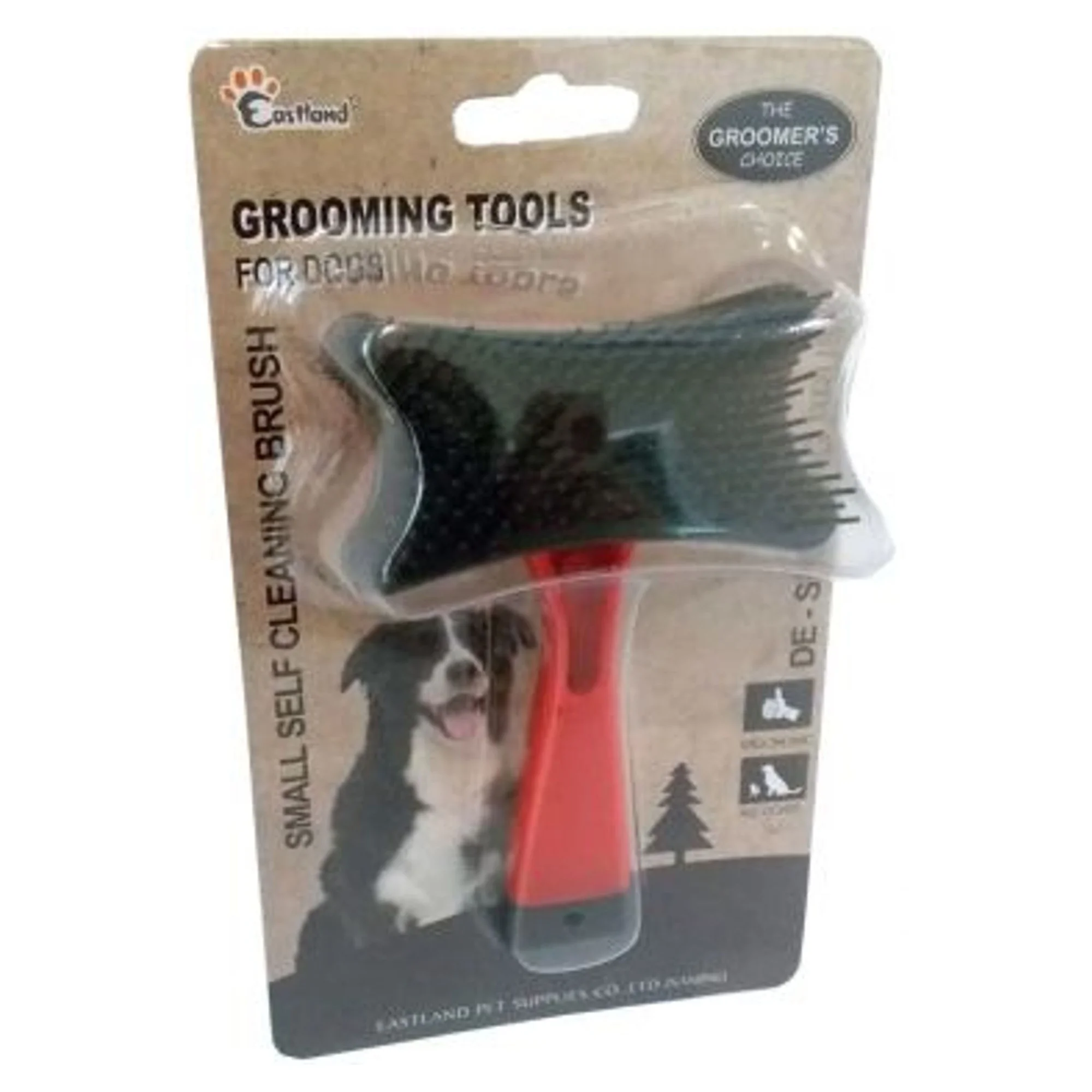 Eastland Kendini Temizleyen Kırmızı Köpek Fırçası 13 CM