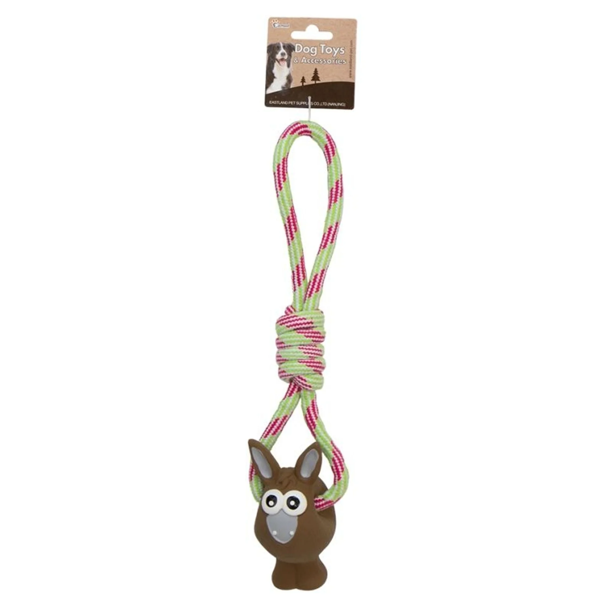 Eastland Düğümlü Stres İpli Peluş Eşek Köpek Oyuncağı 42 CM