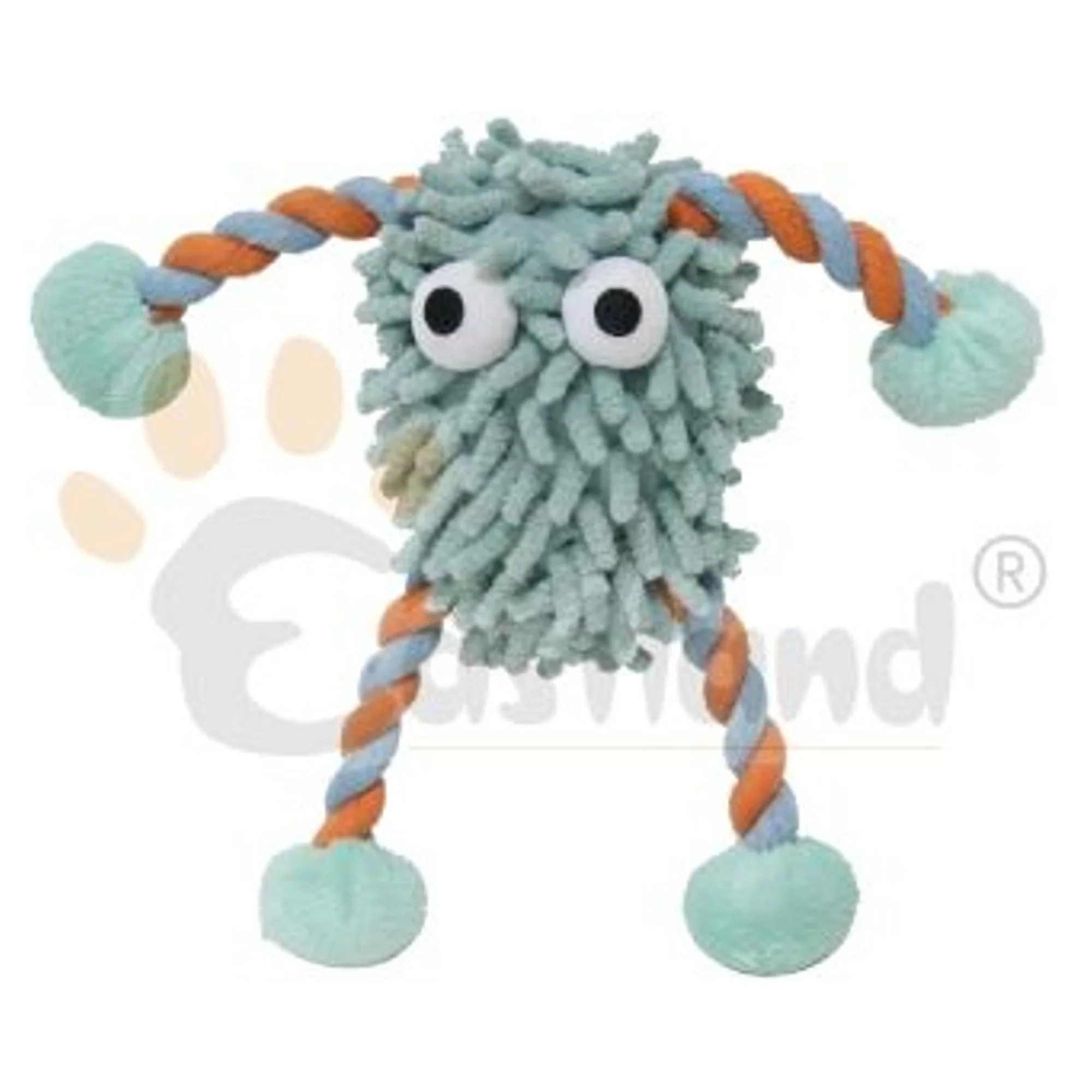 Eastland İpli Öten Peluş Canavar Köpek Oyuncağı 10 CM