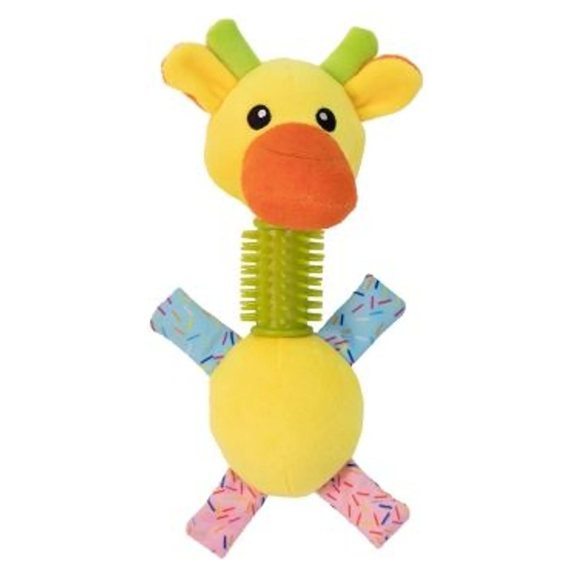 Eastland Lastik Halkalı Öten Peluş Geyik Köpek Oyuncağı 21 CM