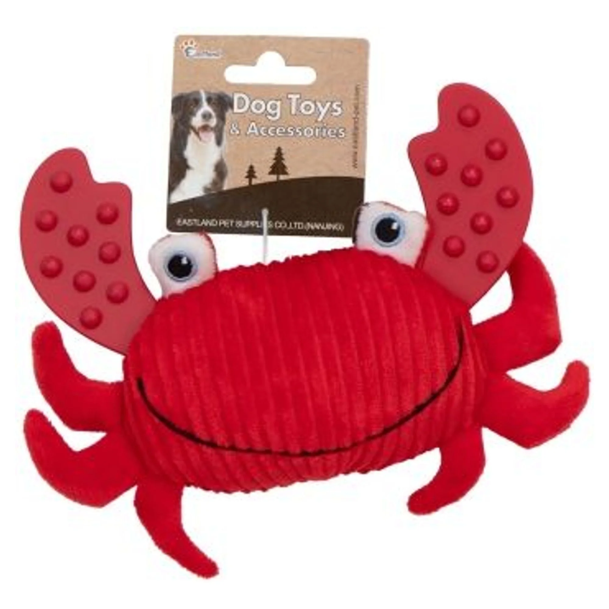 Eastland Peluş Öten Yengeç Köpek Oyuncağı 11 CM