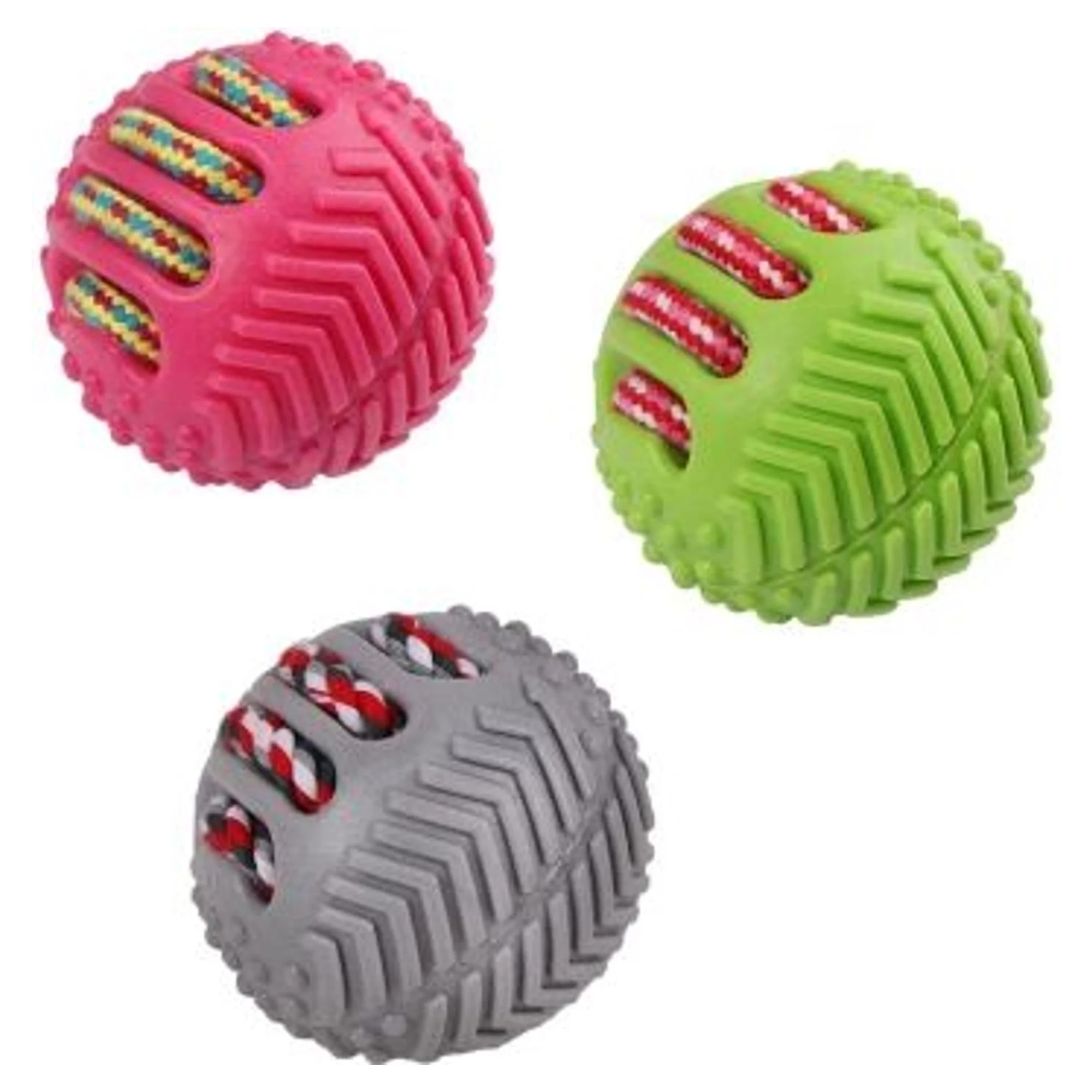 Eastland İpli Plastik Köpek Oyuncak Topu Çap 8,5 CM