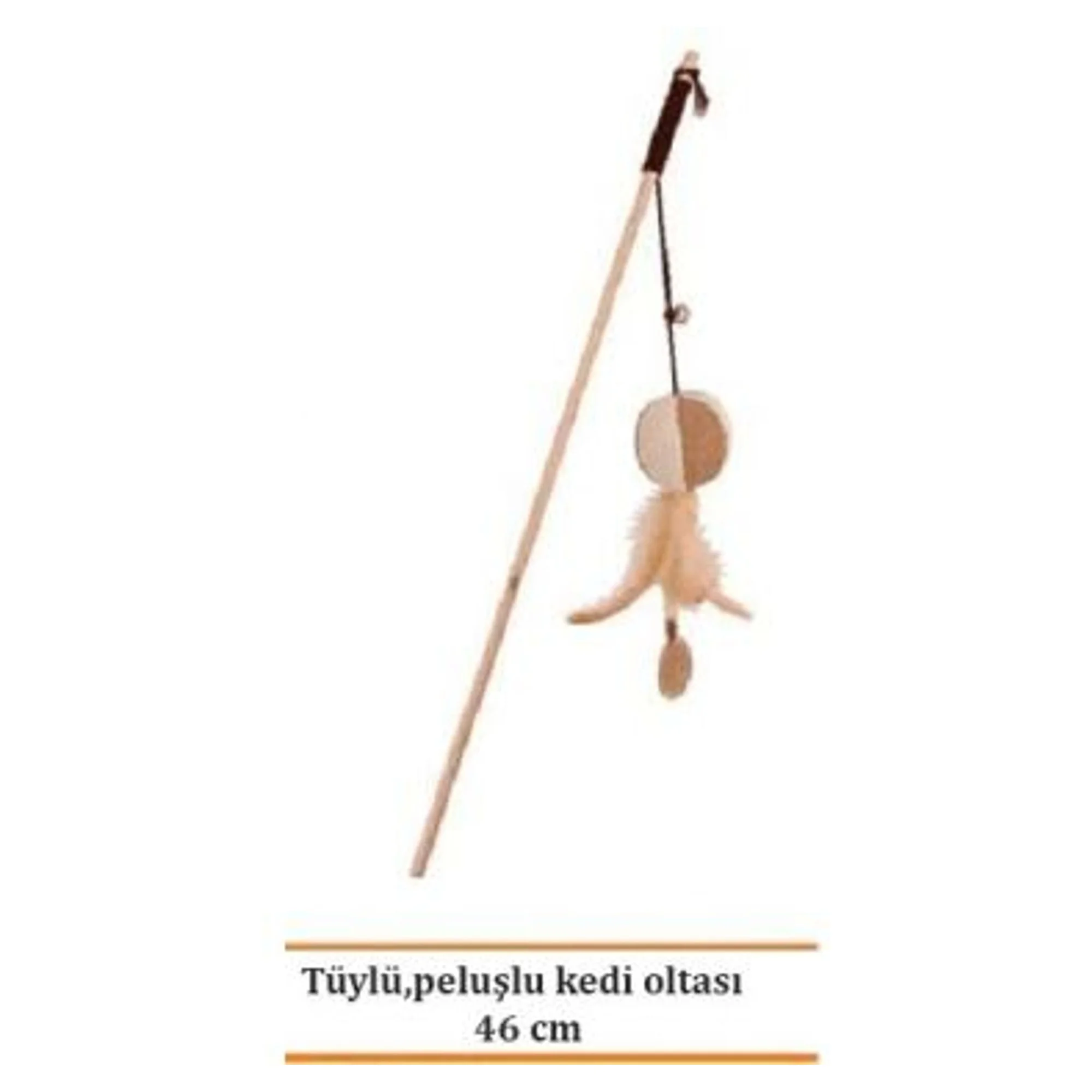 Eastland Tüylü ve Peluşlu Kedi Olta Oyuncağı 46 CM