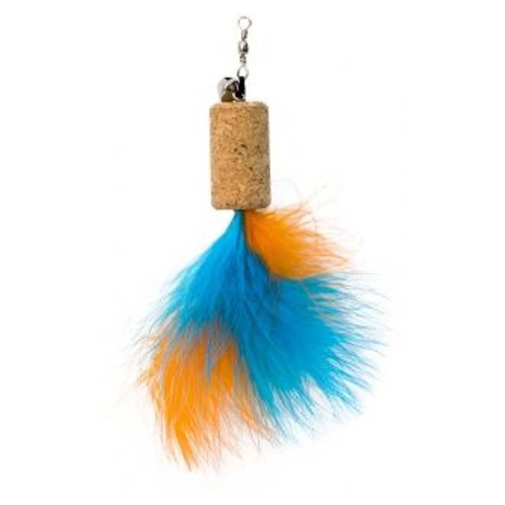Eastland Tüylü Çıngıraklı Mantar Kedi Oyuncağı Mavi 4x2,2 CM