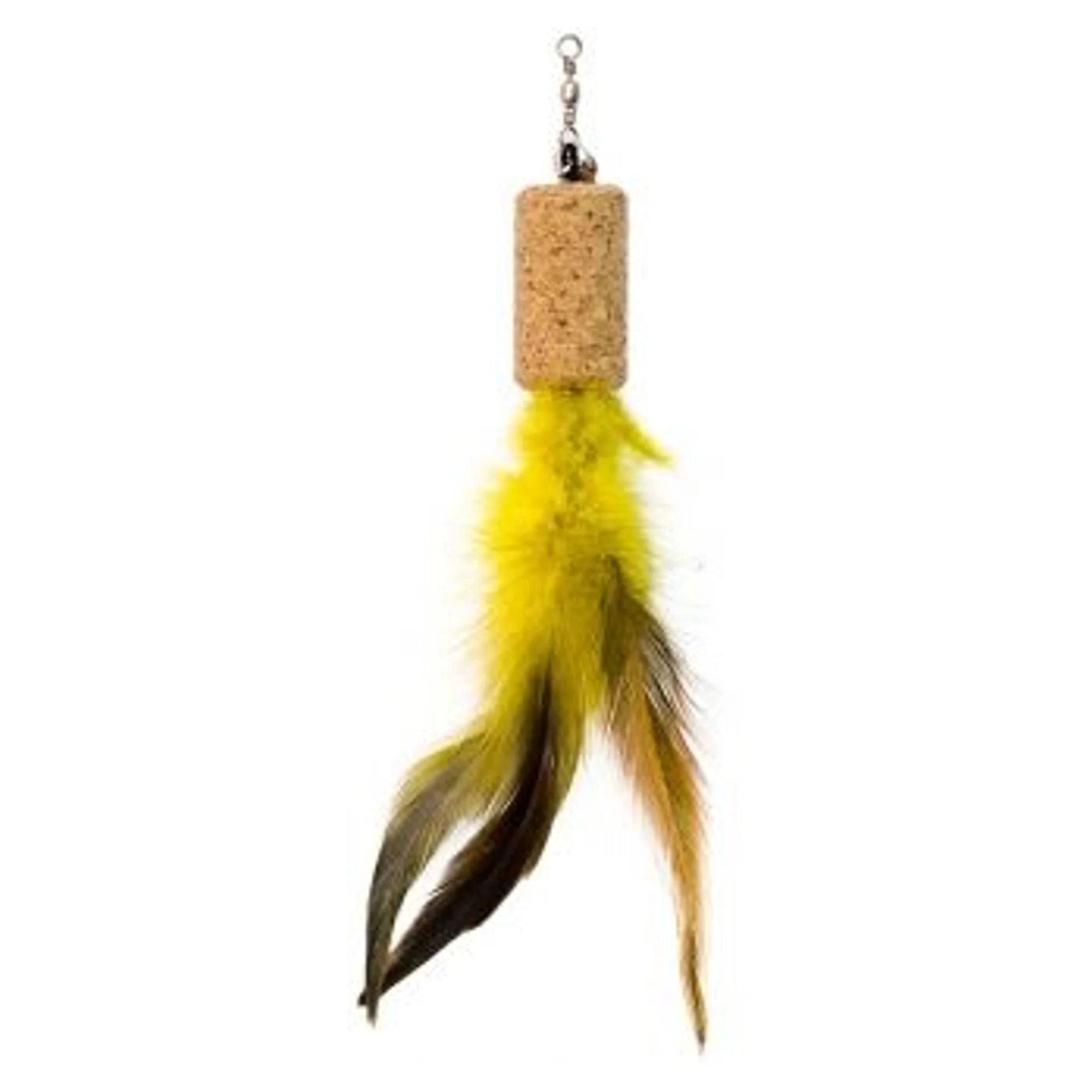 Eastland Tüylü Çıngıraklı Mantar Sarı Kedi Oyuncağı 4x2,2 CM