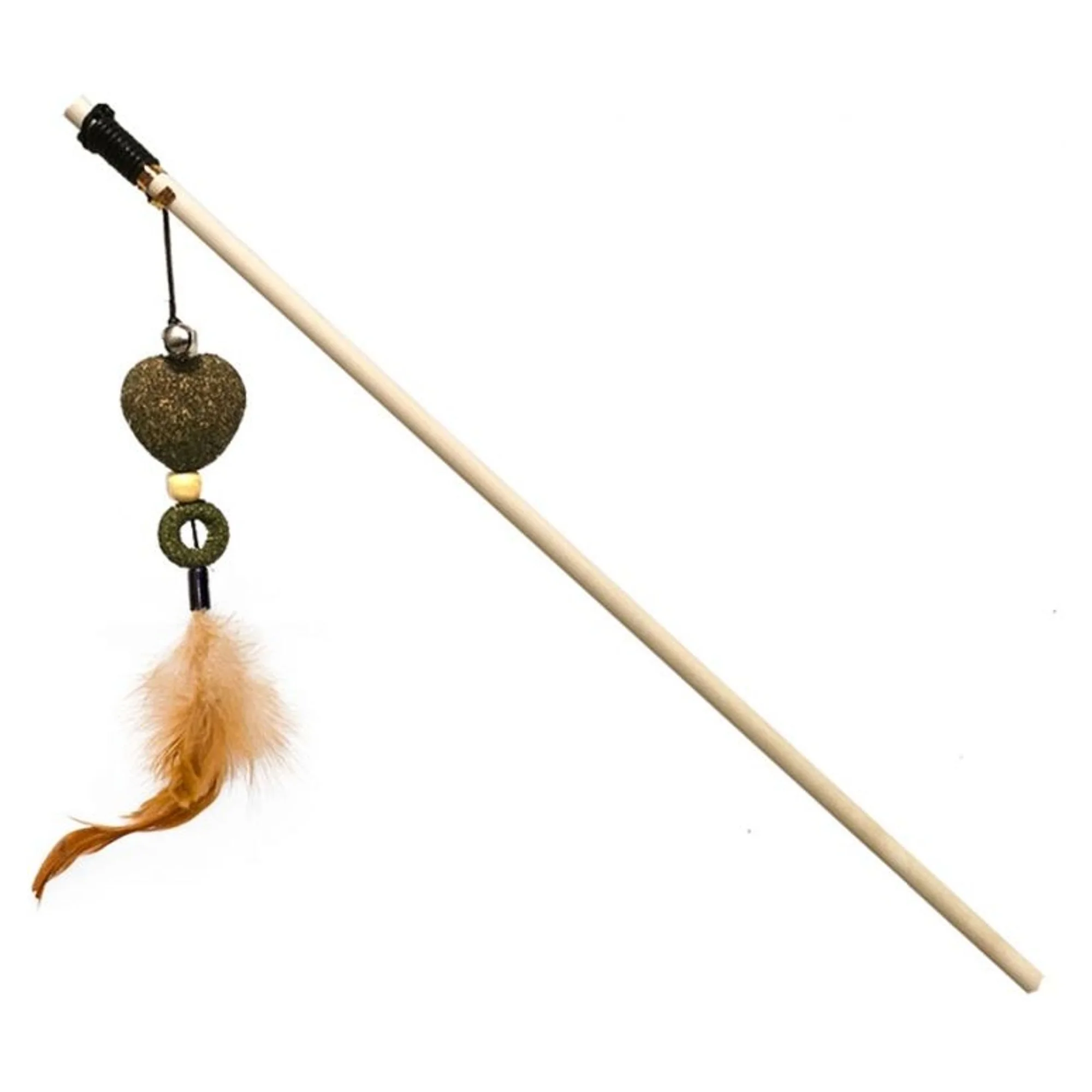Eastland Tüylü Catnipli Kalp Şeklinde Kedi Oltası 40 Cm
