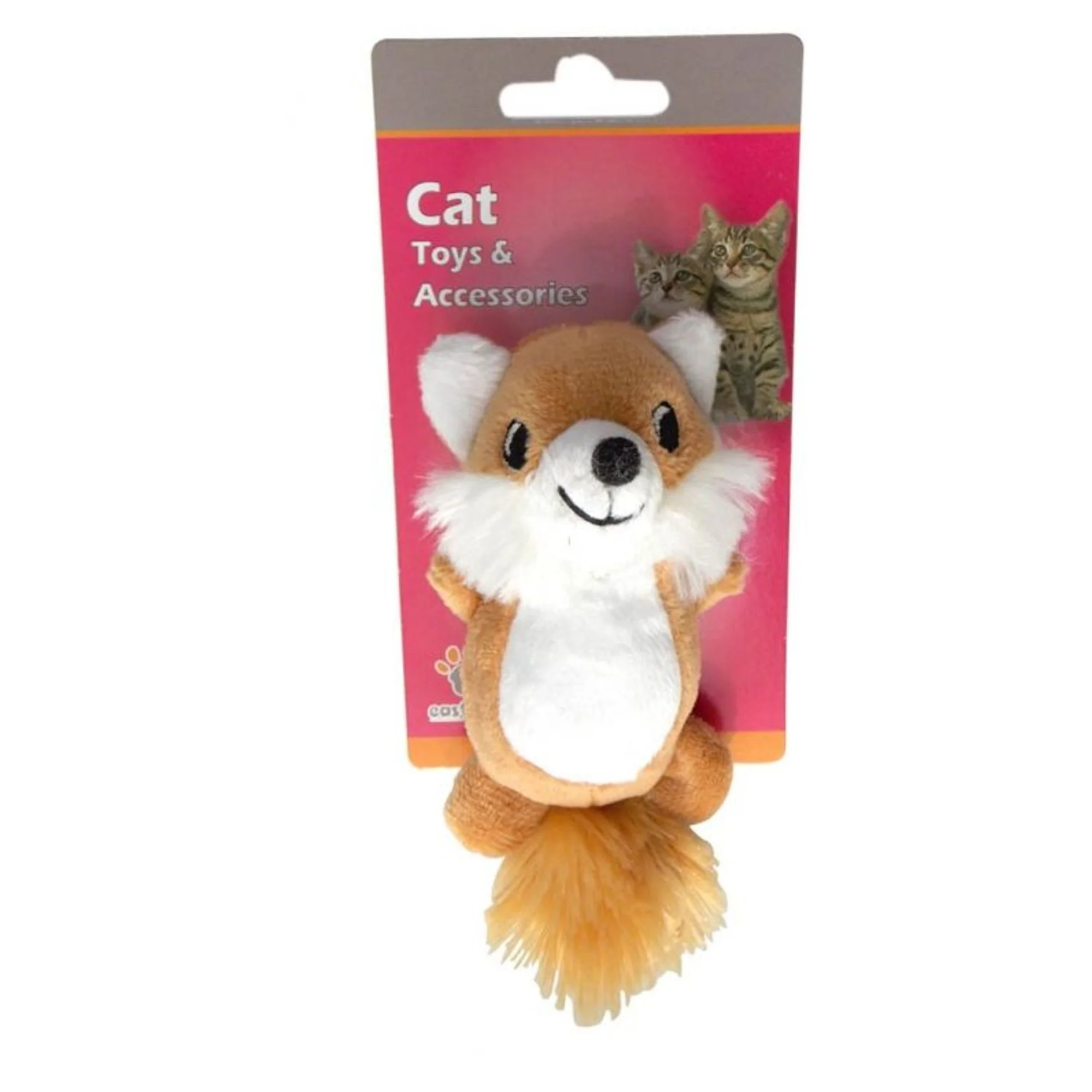 Eastland Peluş Tilki Hışırtılı Kedi Oyuncağı 9.5x5 CM