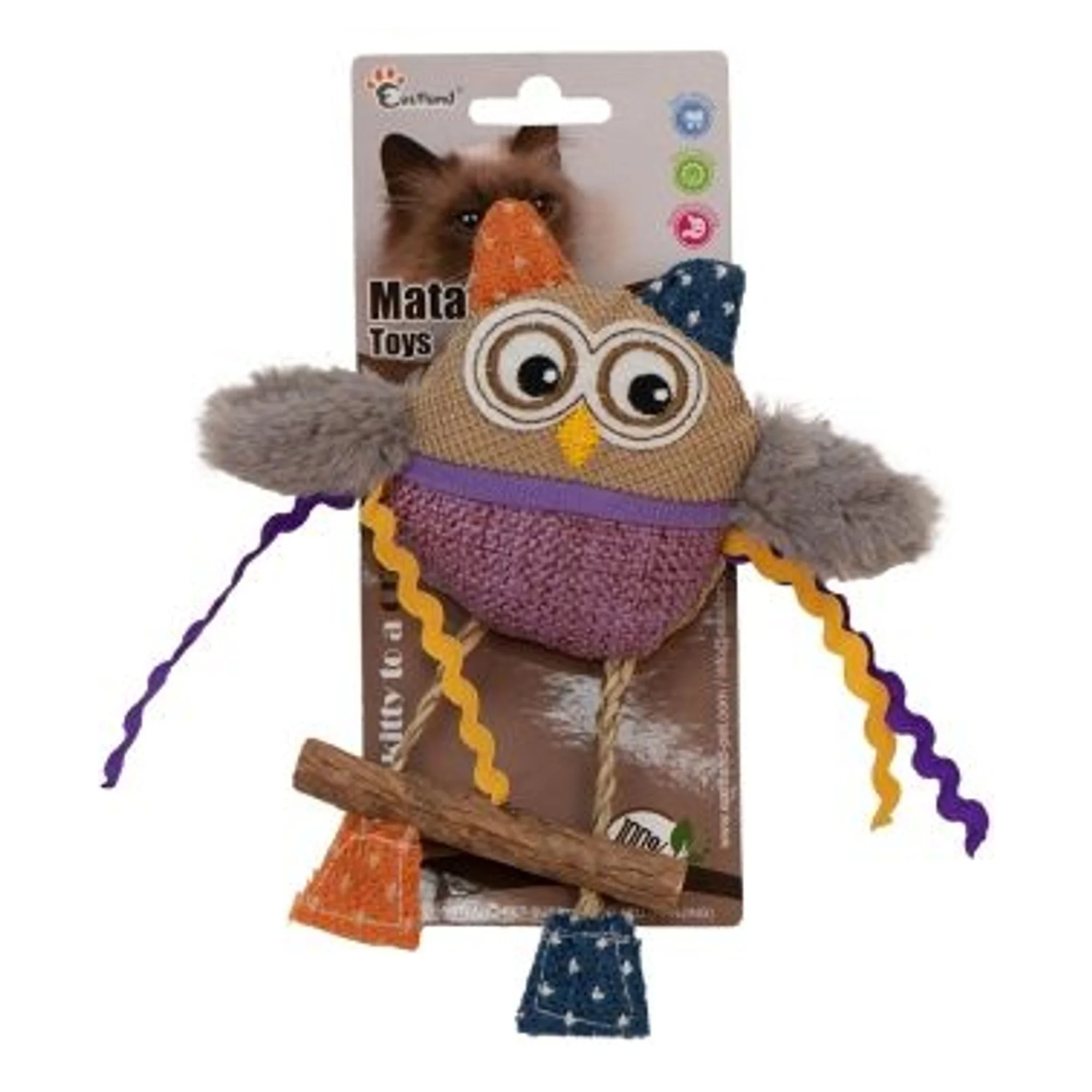 Eastland Catnipli Peluş Baykuş Kedi Oyuncağı 16 CM