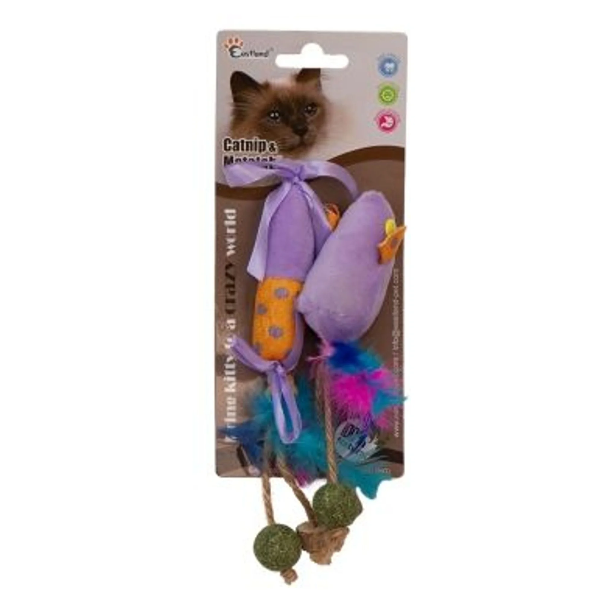 Eastland Matatabi ve Catnipli Peluş Fare Kedi Oyuncağı