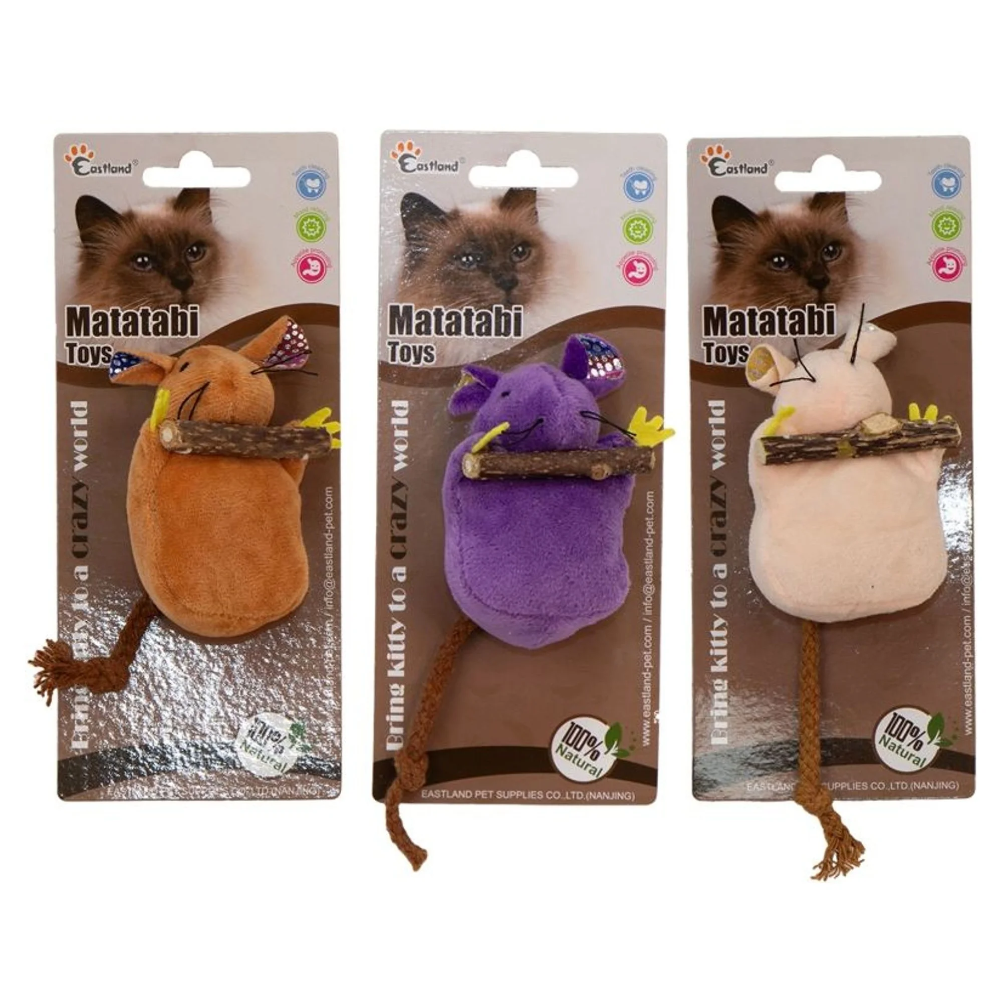 Eastland Matatabili Peluş Fare Kedi Oyuncağı 9.5 CM