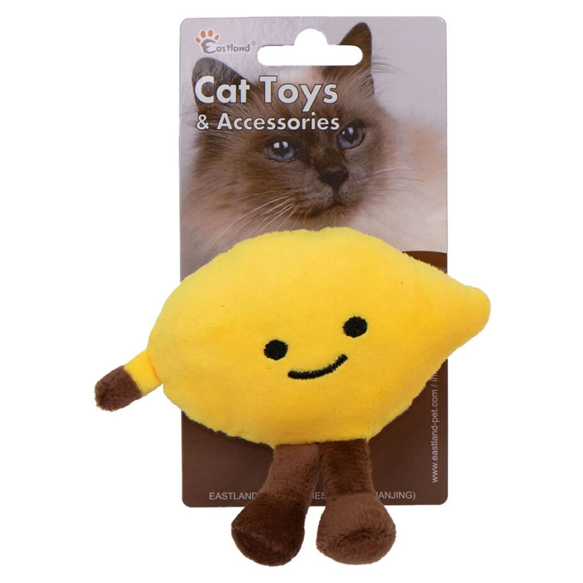 Eastland Catnipli Hışırtılı Peluş Limon Kedi Oyuncağı 12,5 CM