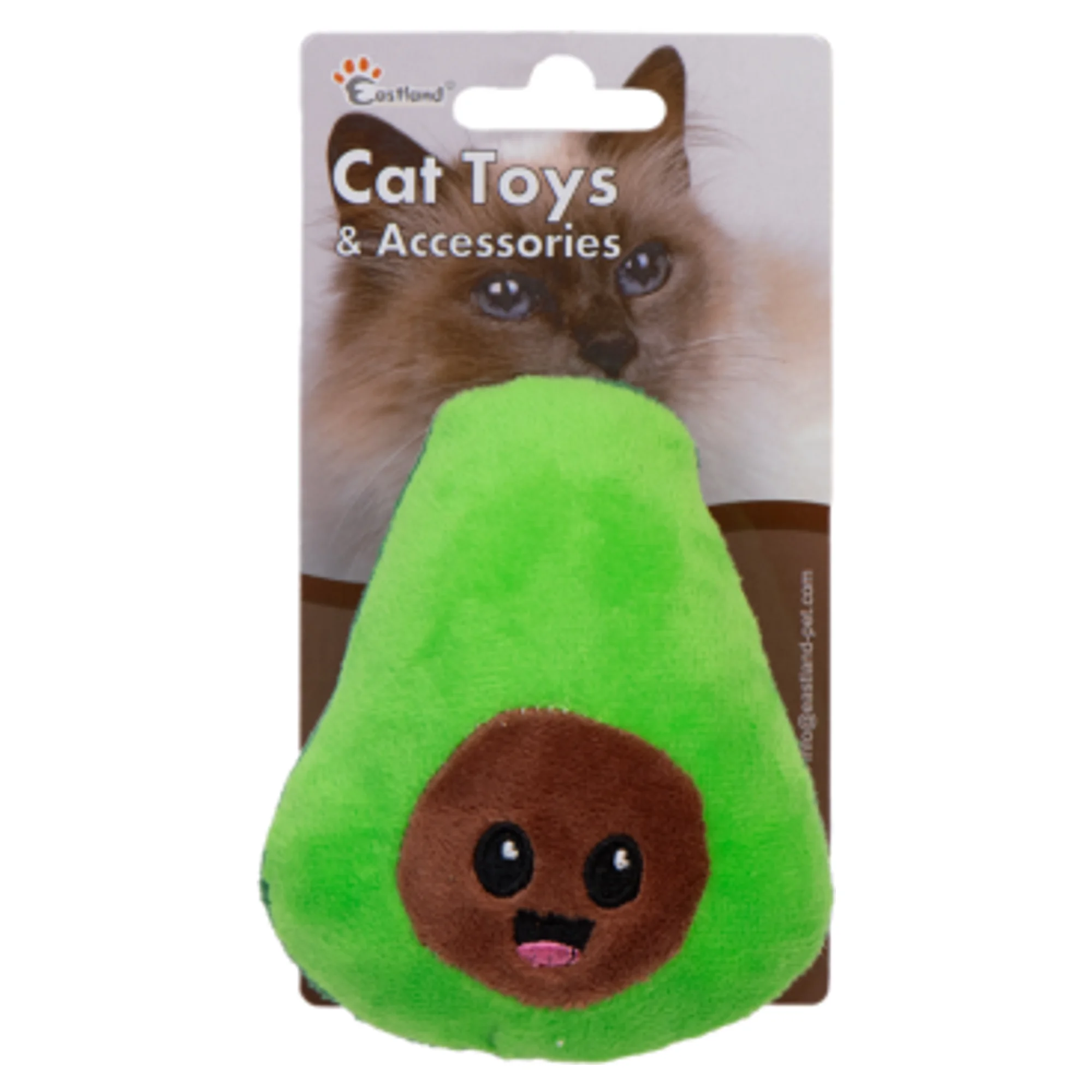 Eastland Catnipli Hışırtılı Peluş Avokado Kedi Oyuncağı 11.5 CM