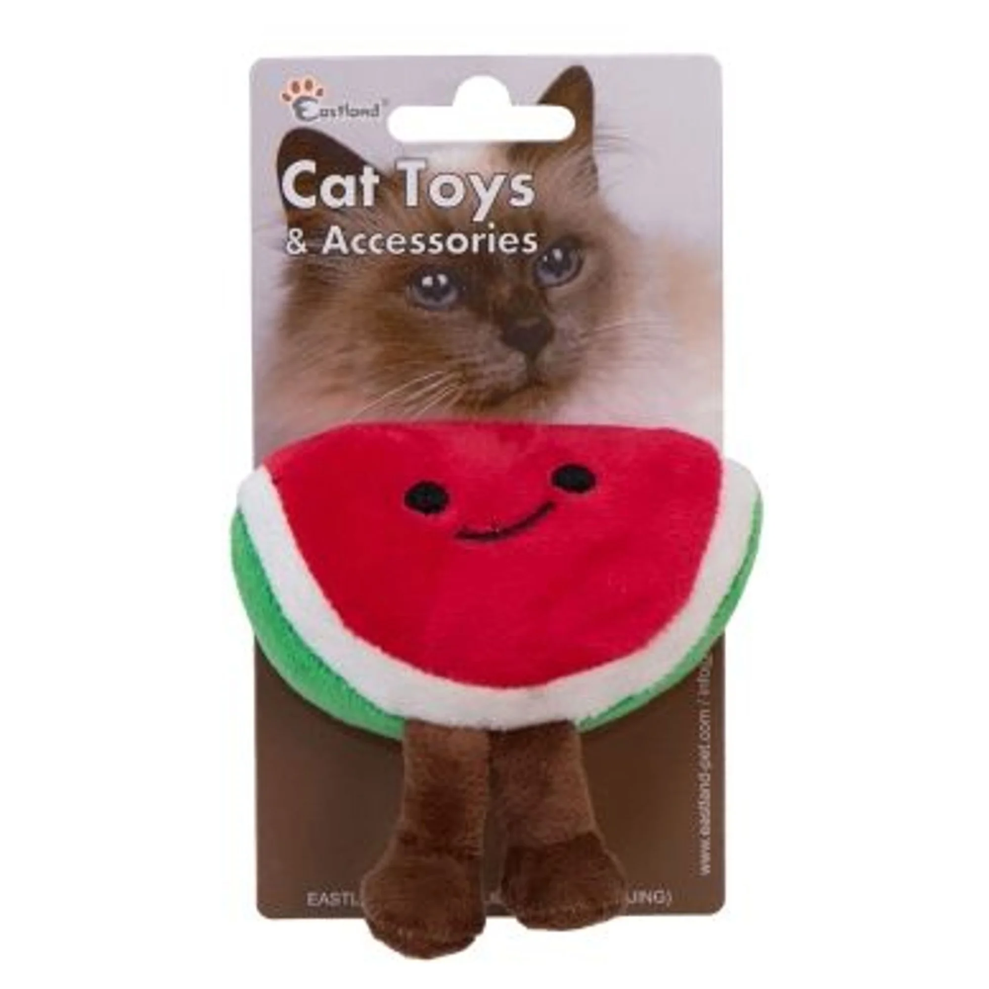 Eastland Catnipli Hışırtılı Peluş Karpuz Kedi Oyuncağı 8,5 CM