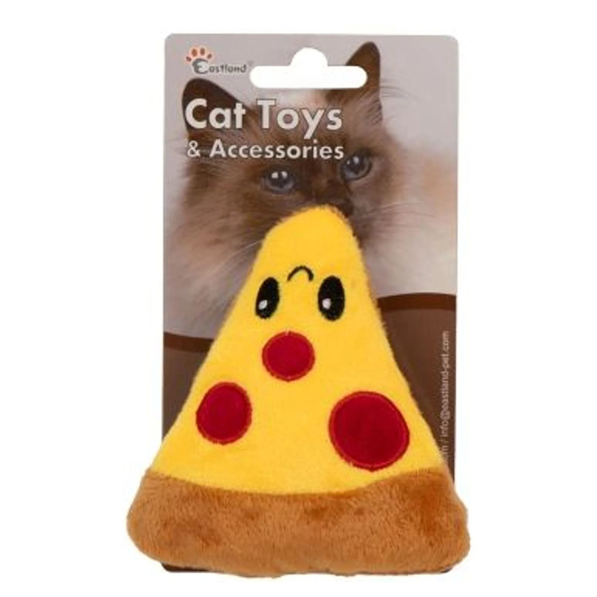 Eastland Catnipli Hışırtılı Peluş Pizza Kedi Oyuncağı 11 CM