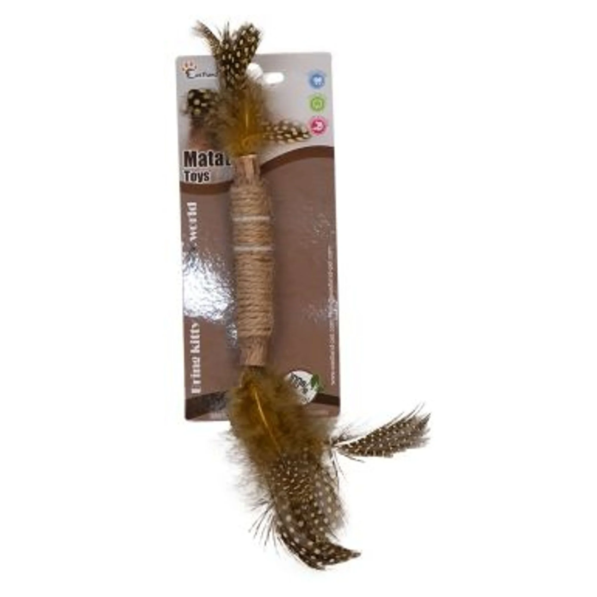 Eastland İpli Tüylü Matatabi Çubuk Kedi Oyuncağı 14 CM
