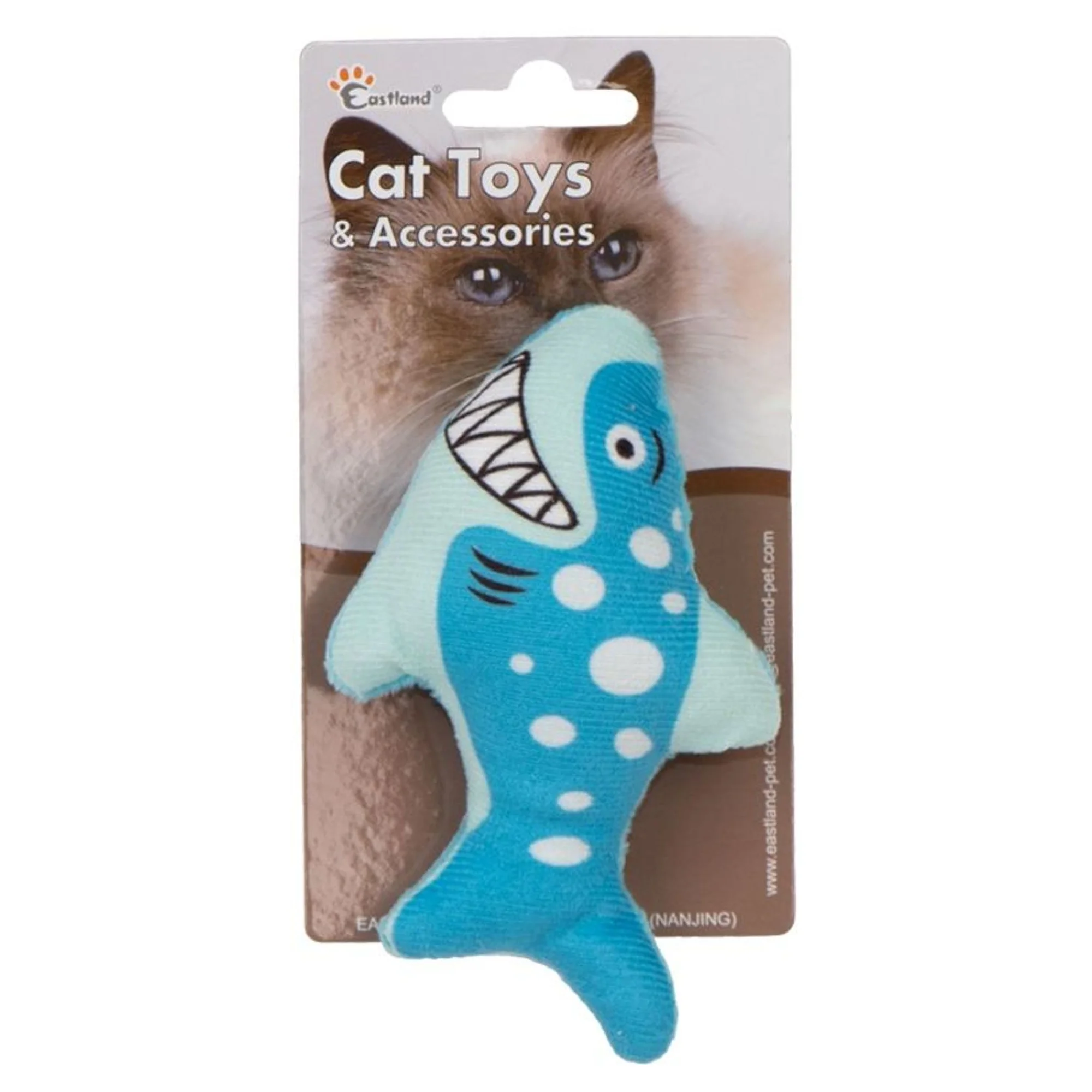 Eastland Kedi Otlu Öten Köpekbalığı Oyuncağı 12.5 CM