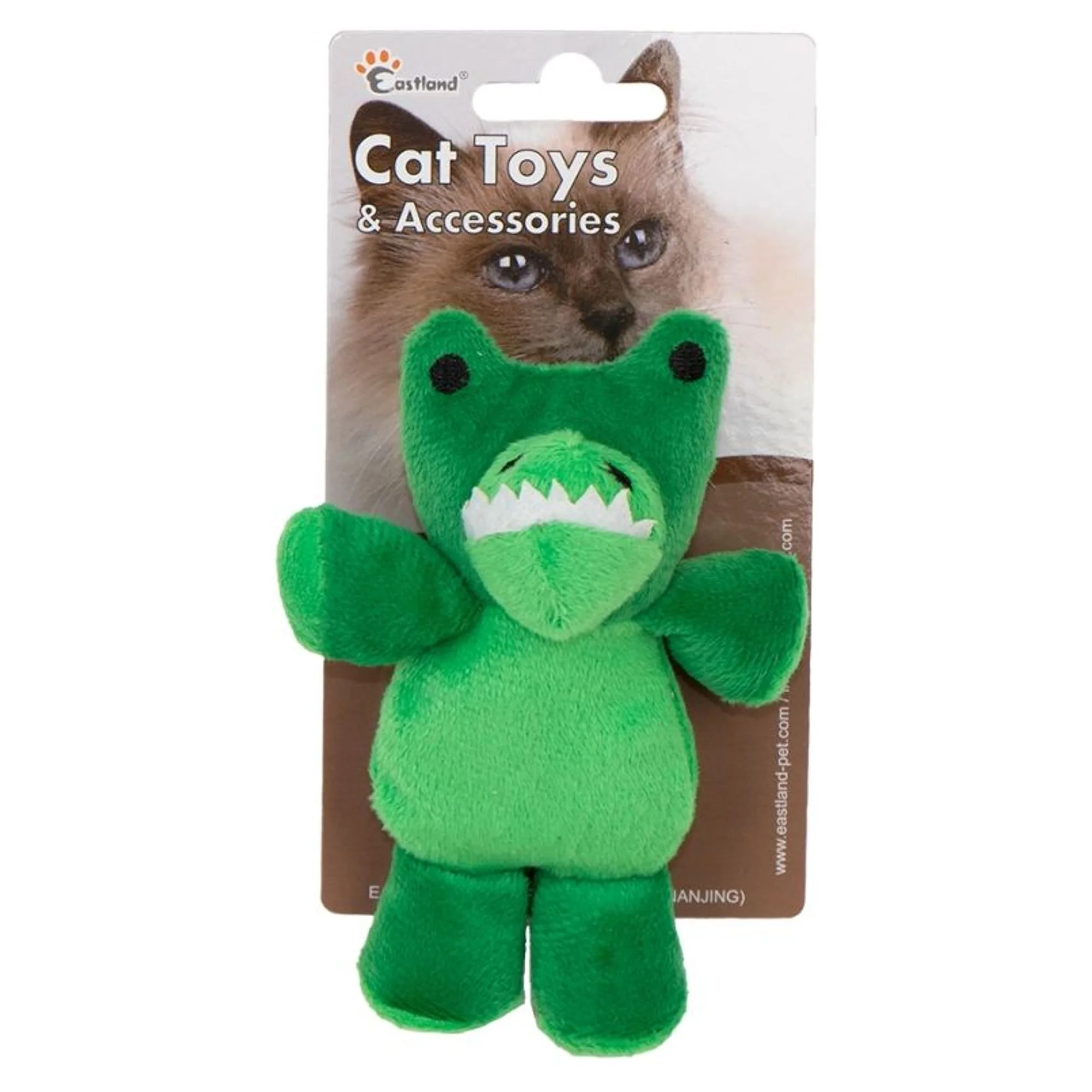 Eastland Kedi Naneli Peluş Timsah Kedi Oyuncağı 12 CM