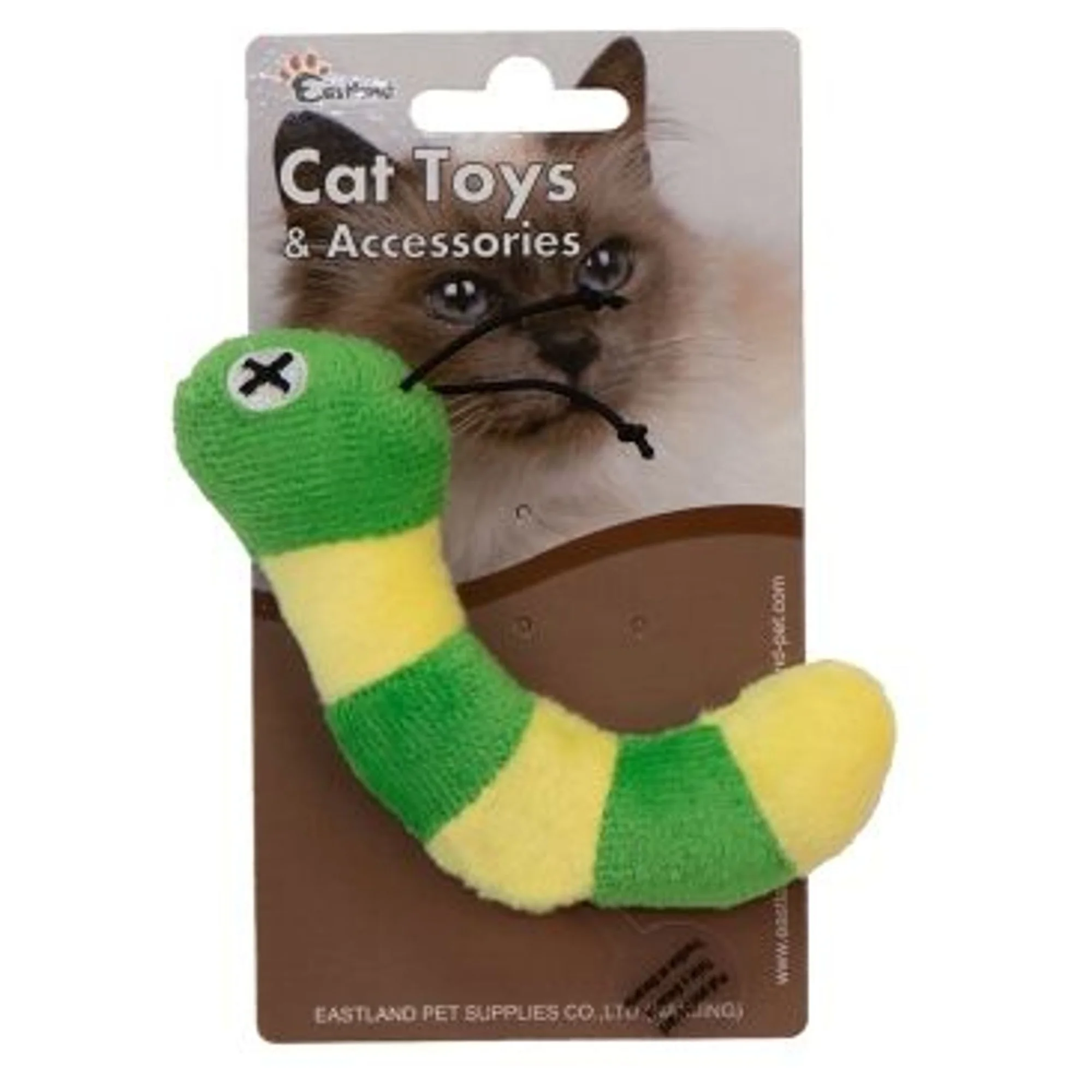 Eastland Catnipli Peluş Dijital Sesli Tırtıl Kedi Oyuncağı 13 CM