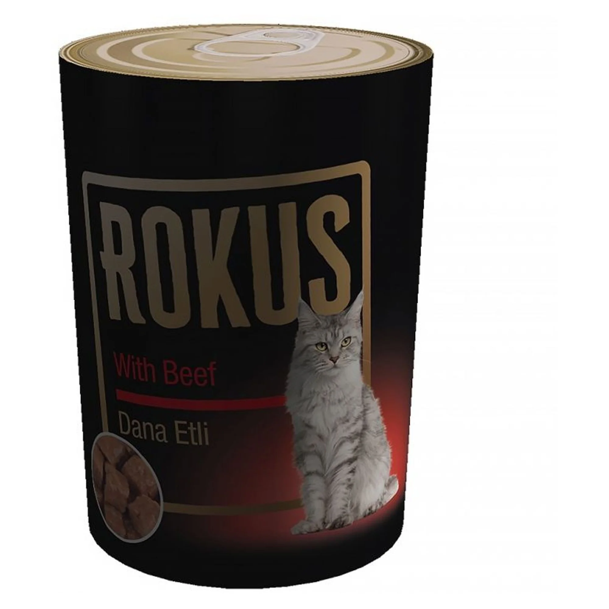 Rokus Dana Etli Kedi Konservesi 410g