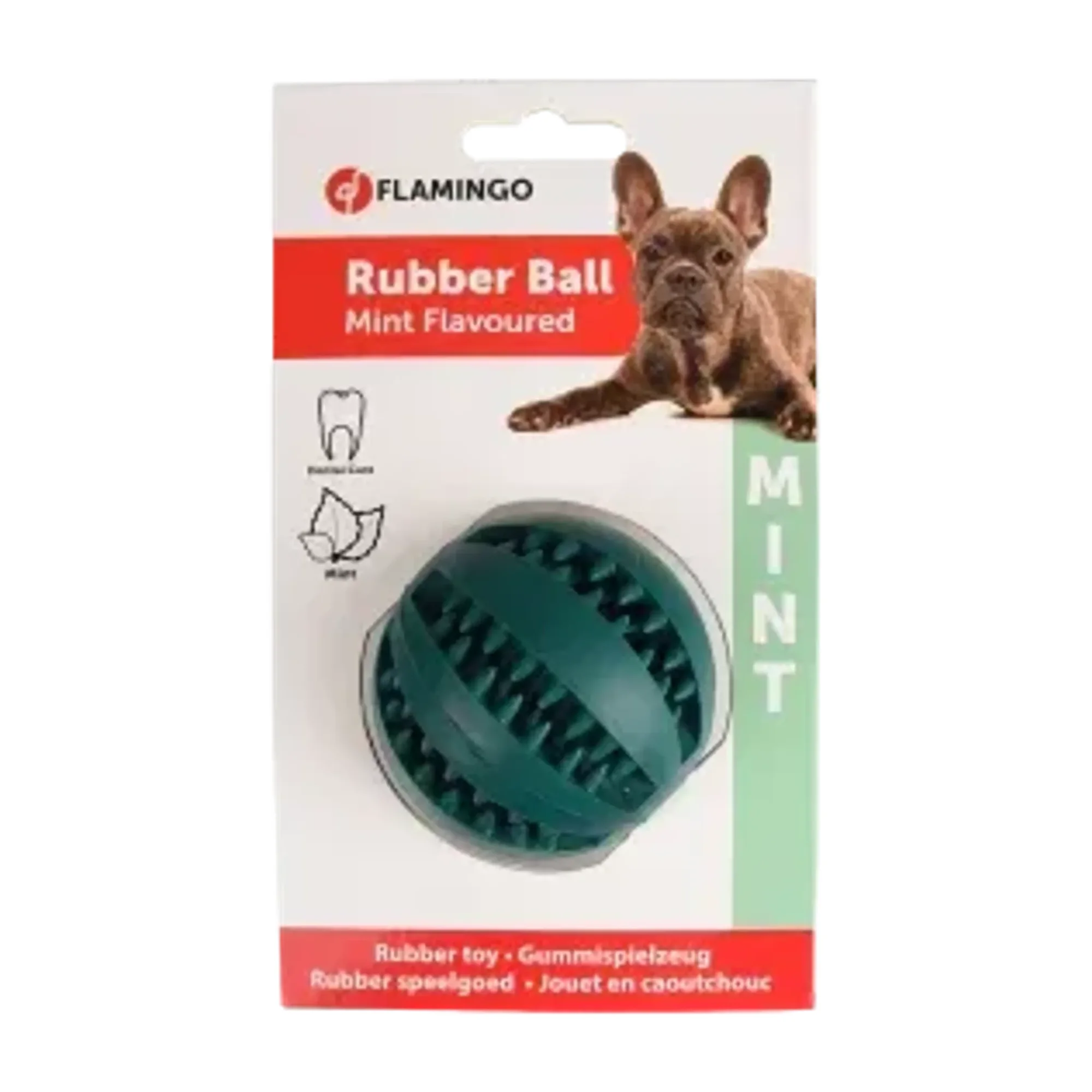 Flamingo Nane Aromalı Lastik Köpek Oyuncak Topu