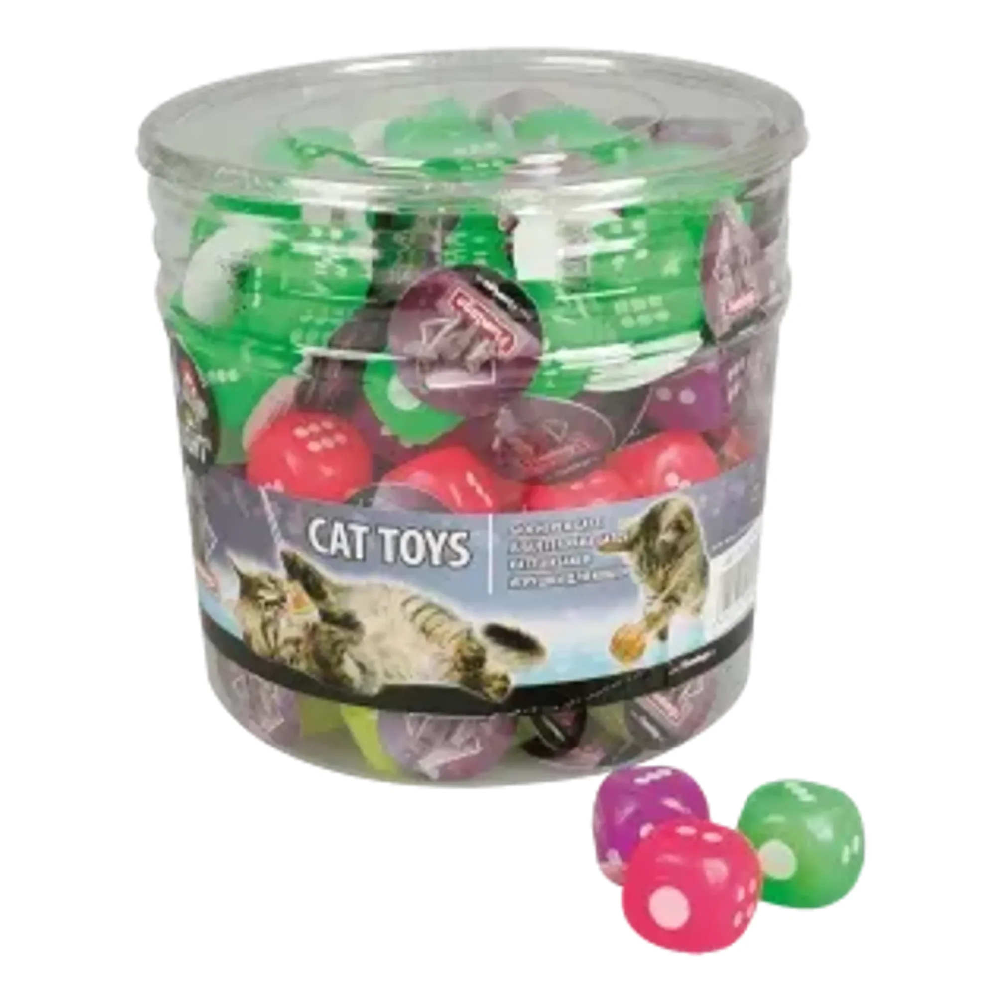Flamingo Prolo Işıklı Plastik Kedi Oyuncak Zarı