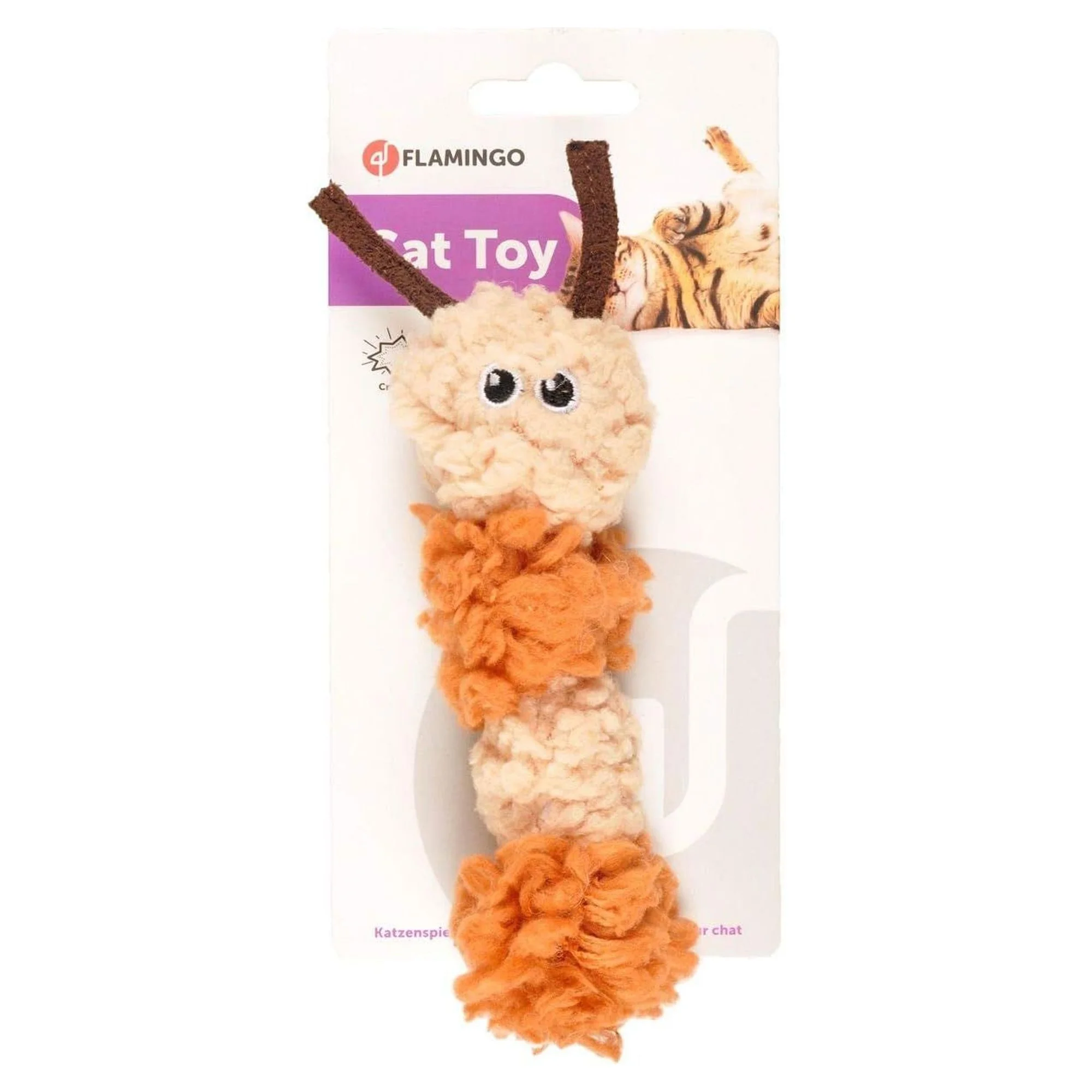 Flamingo Fieber Tüylü Tırtıl Kedi Peluş Oyuncak
