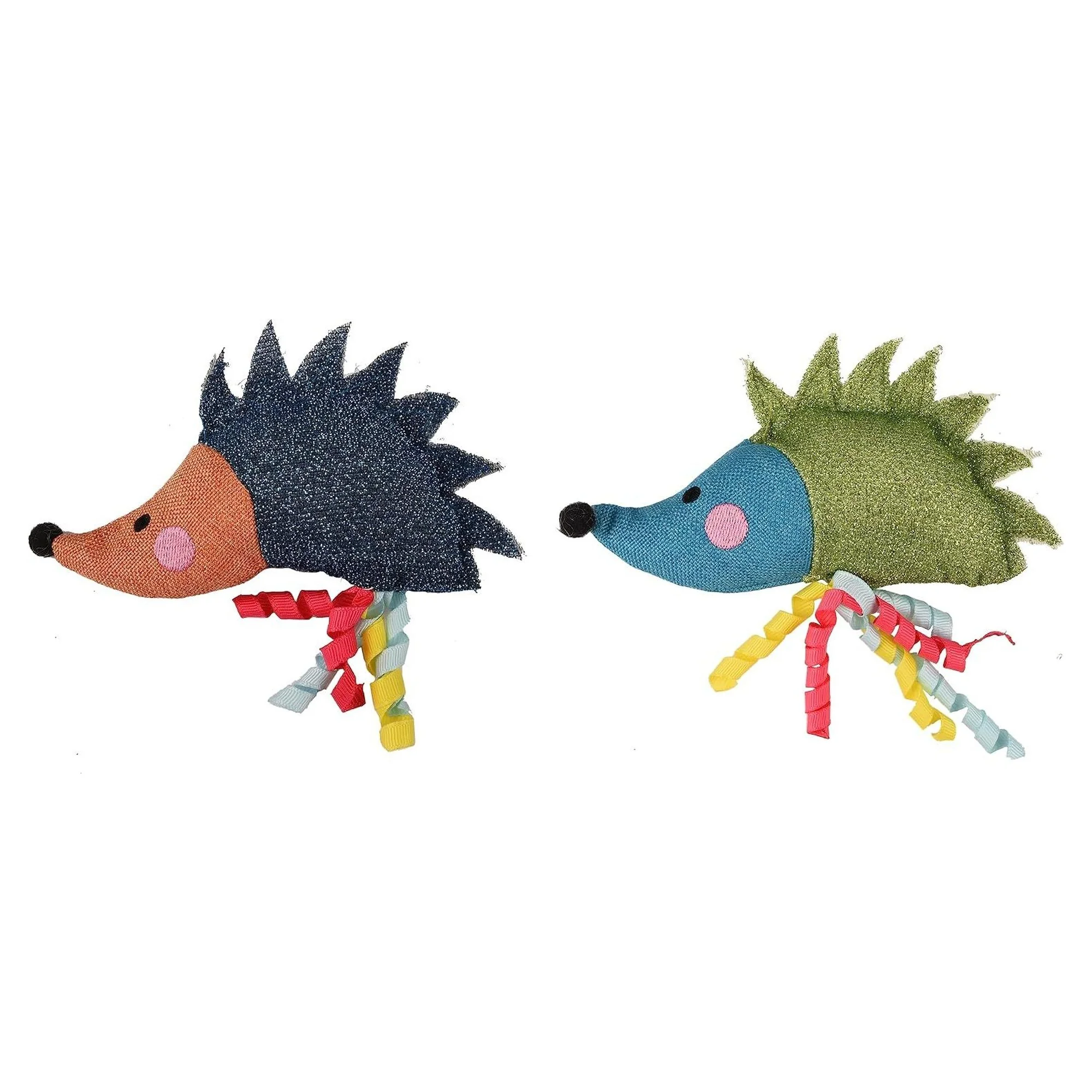 Flamingo Kirpi Şeklinde Parıltılı Küçük Peluş Kedi Oyuncağı — Fare & Peluş Oyuncaklar, 50 g — Görsel 2
