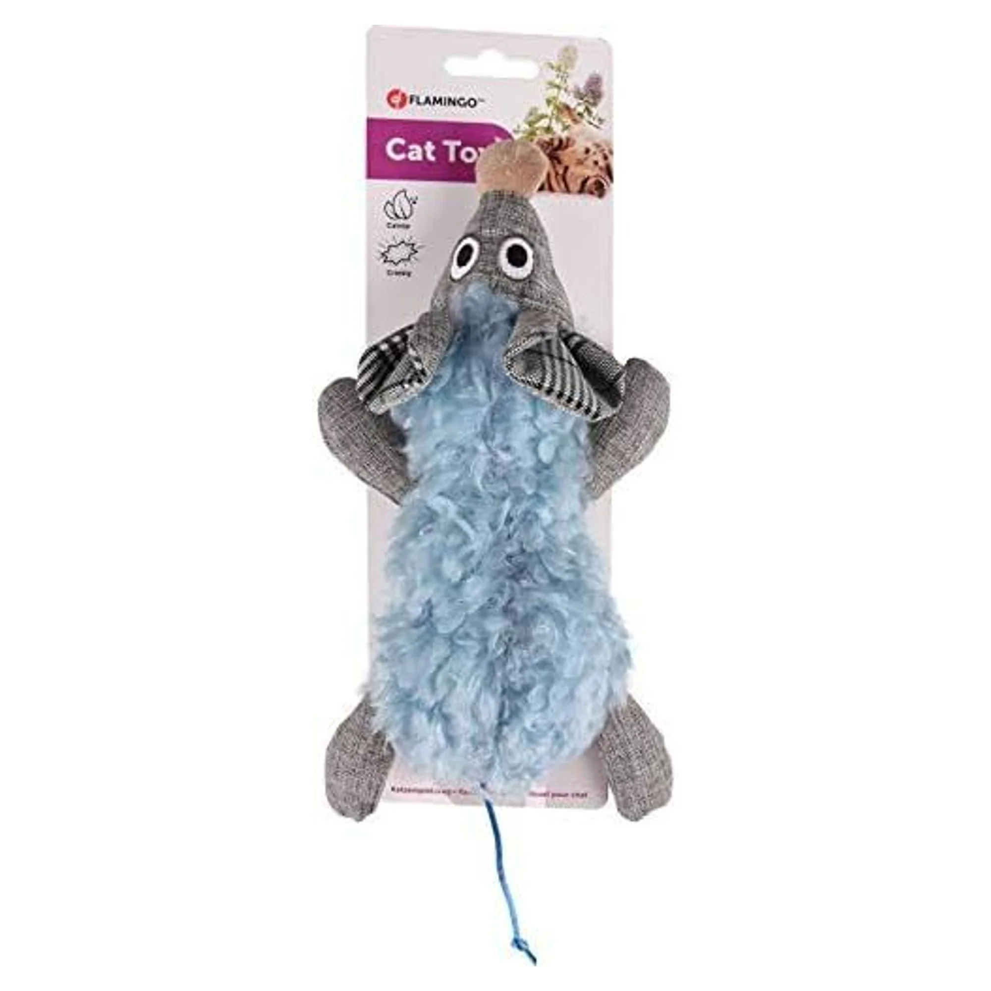 Flamingo Rizzo Catnipli Kumaş ve Peluş Fare Kedi Oyuncağı — Kedi Naneli Oyuncaklar (Catnip), 60 g — Görsel 4