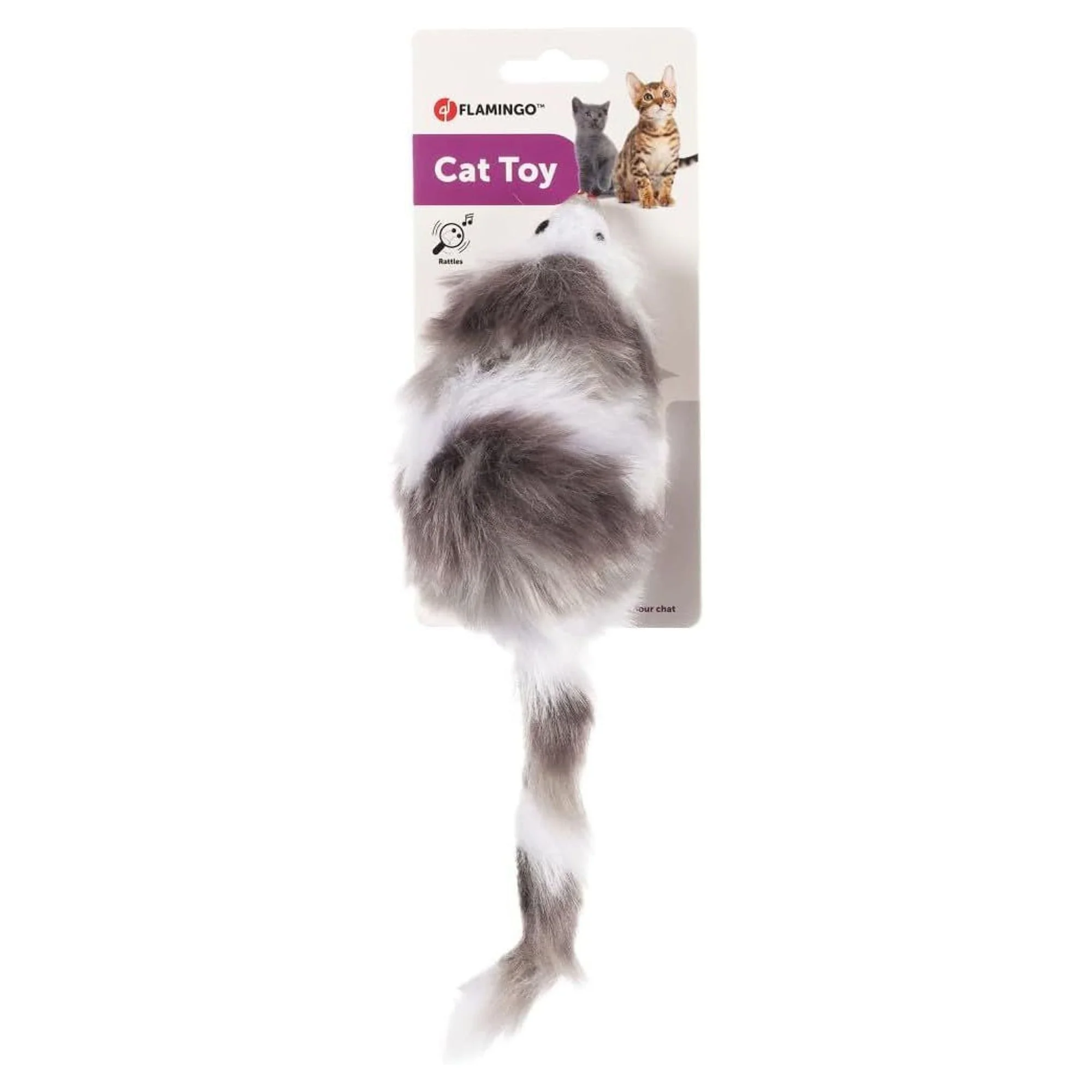 Flamingo Griso Kısa Peluş Fare Kedi Oyuncağı — Fare & Peluş Oyuncaklar, 110 g — Görsel 2