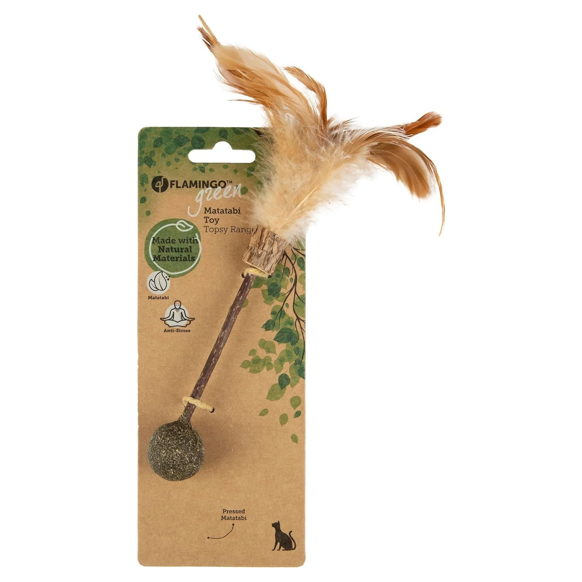 Flamingo Topsy Tüylü Matatabı Oyuncak — Yay & Spiral Oyuncaklar, 50 g — Görsel 2