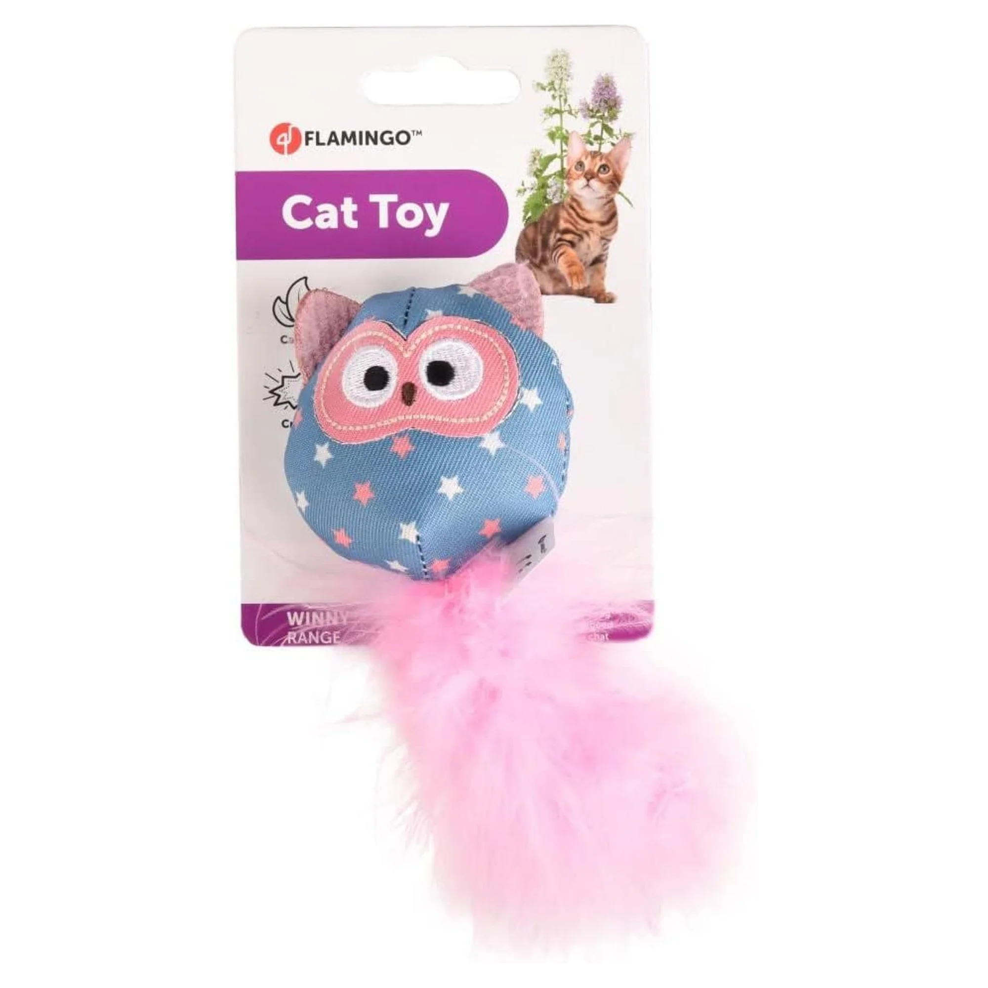 Flamingo Winny Tüylü Baykuş Oyuncak — Fare & Peluş Oyuncaklar, 55 g — Görsel 2