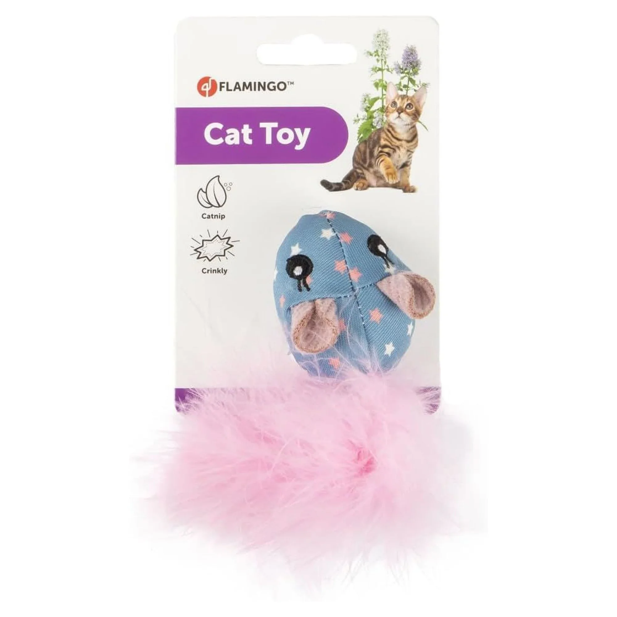 Flamingo Winny Tüylü Hışırtıla Fare Oyuncak — Fare & Peluş Oyuncaklar, 50 g — Görsel 2
