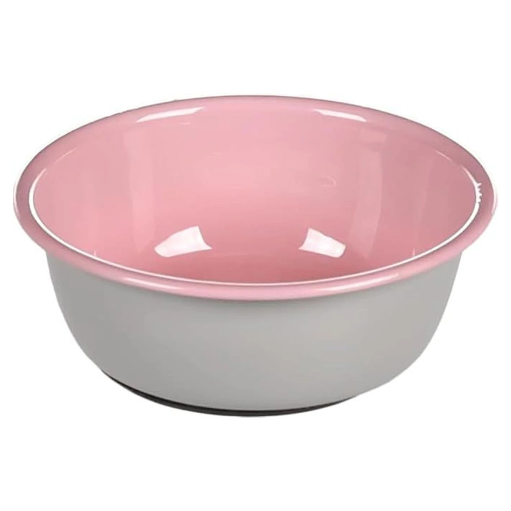 Flamingo Nell Boyalı Gri-Pembe Çelik Antislip Kedi Mama Kabı 250 mL