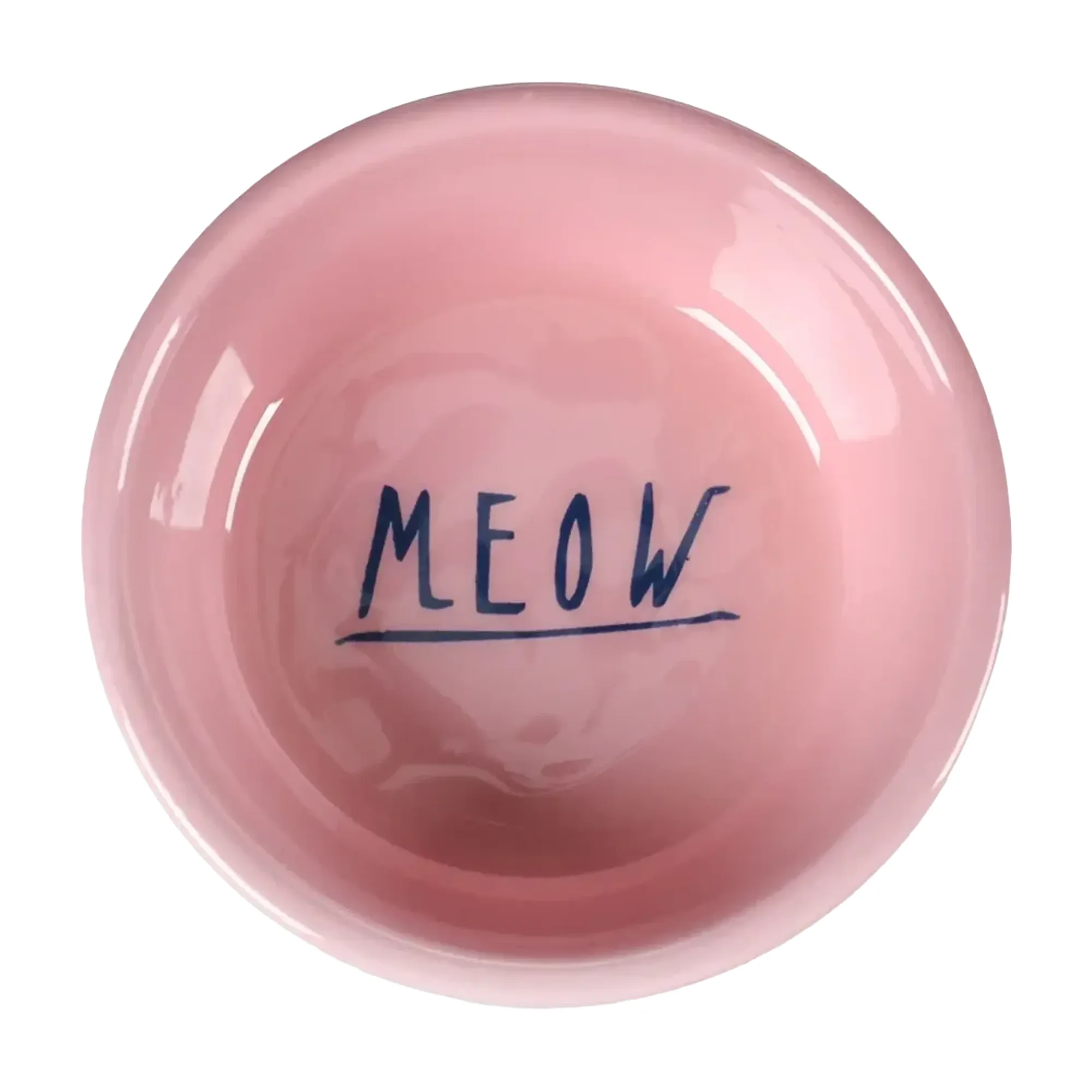 Flamingo Nell Boyalı Çelik Kedi Mama Kabı Gri-Pembe 450 ML