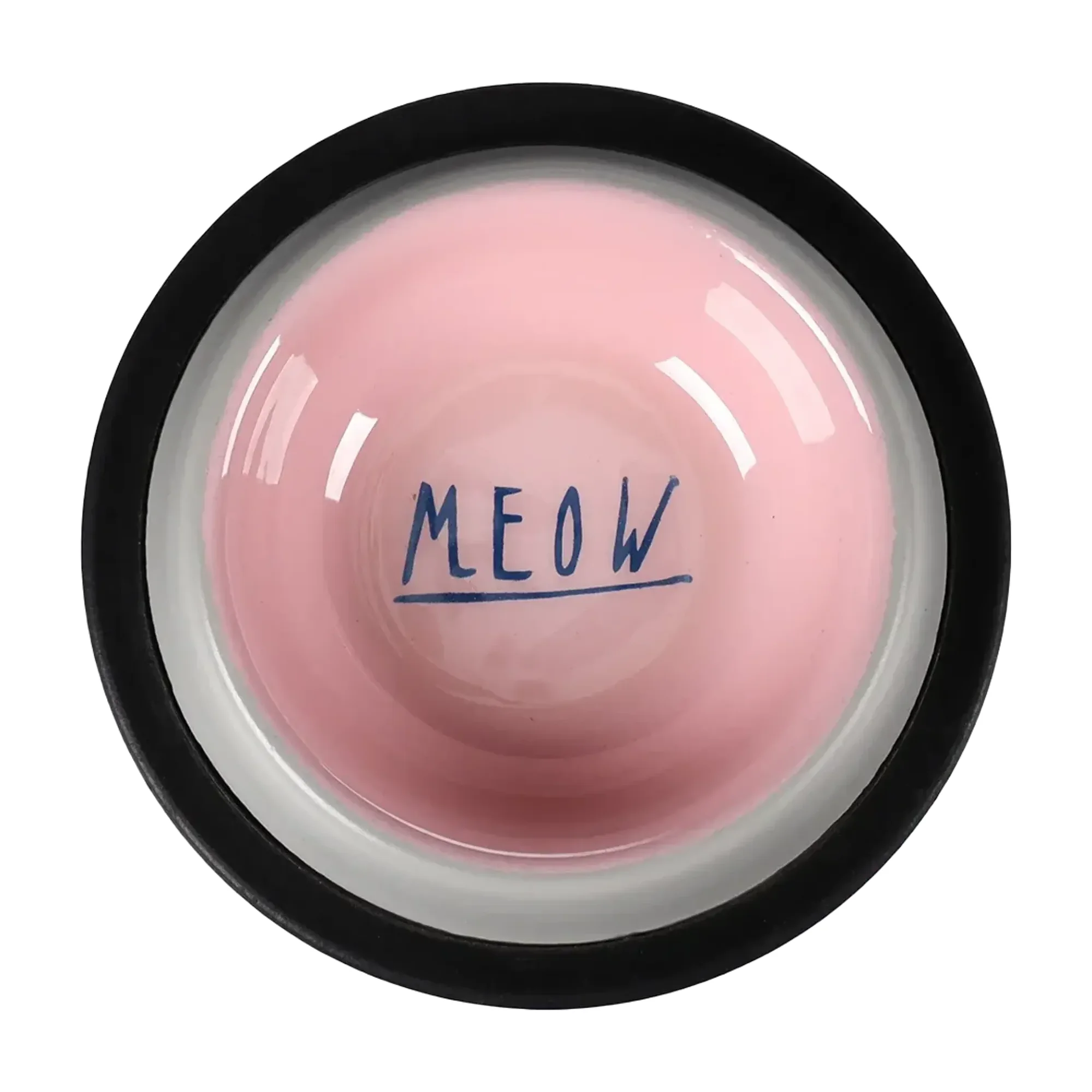 Flamingo Nell Boyalı Çelik Antislip Kedi Mama Kabı Gri-Pembe 200 ML