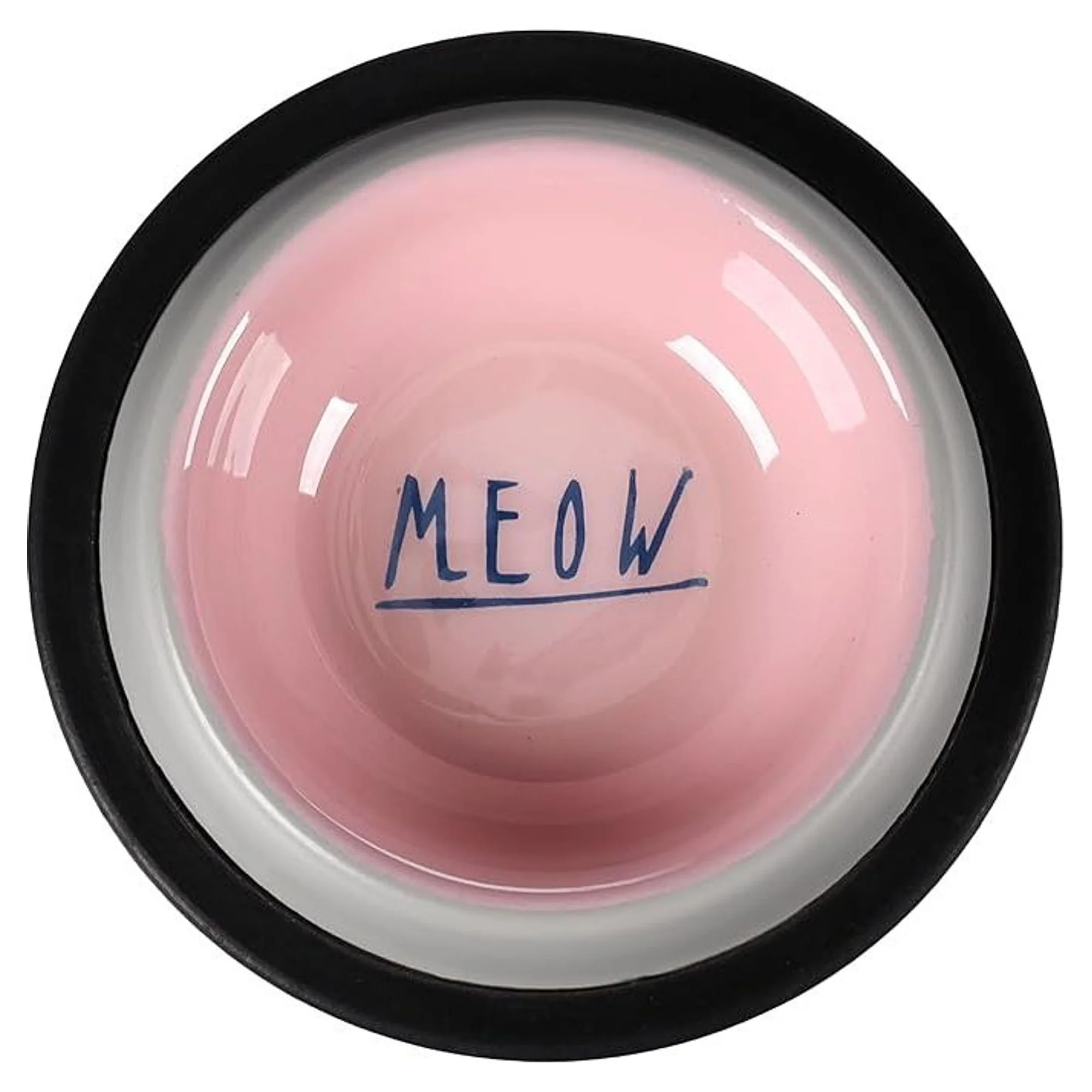 Flamingo Nell Boyalı Çelik Mama Kabı Antislip Gri-Pembe 450 ML