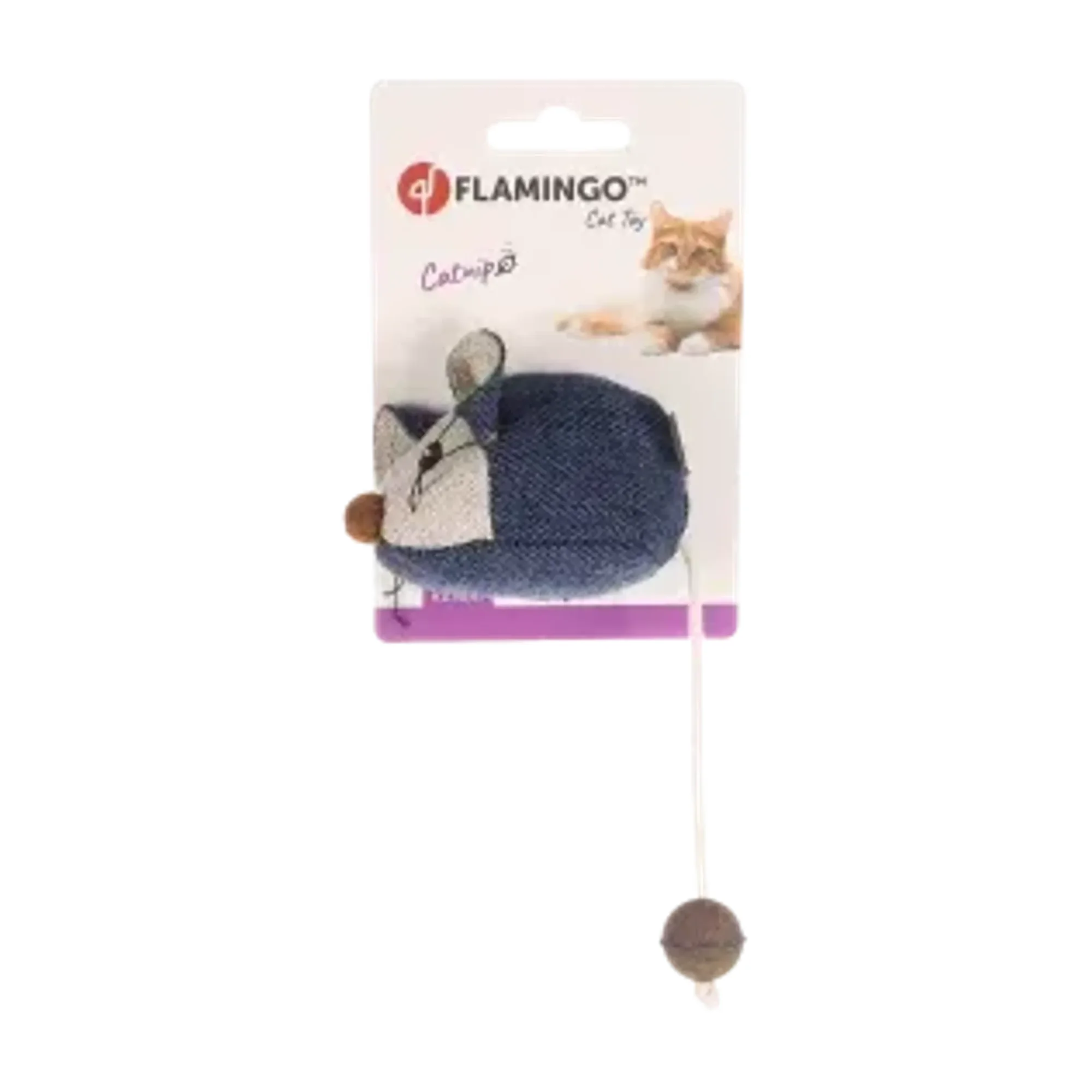 Flamingo Jeany Kot Desenli Catnipli Kedi Fare Oyuncağı