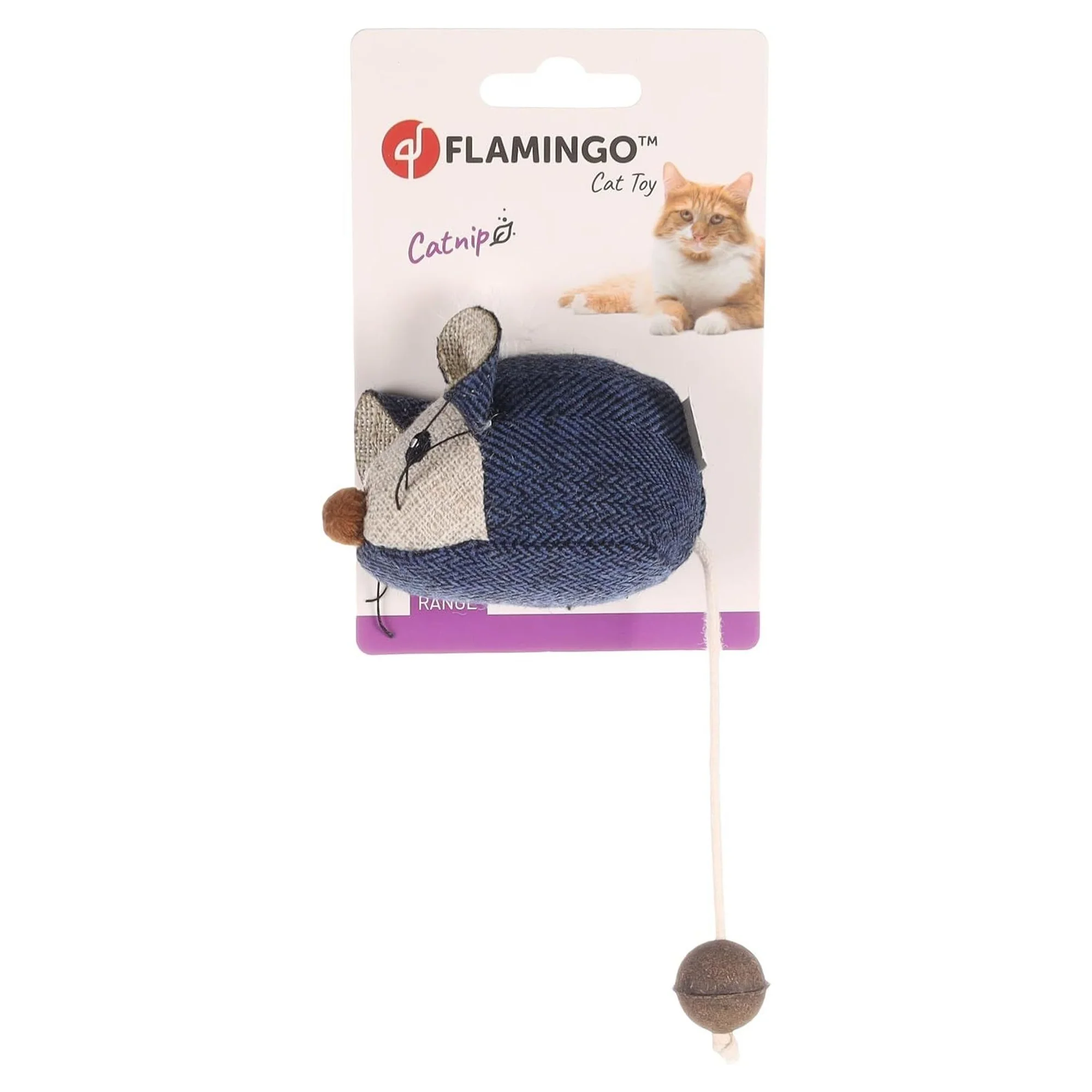 Flamingo Jeany Kot Desenli Catnipli Kedi Fare Oyuncağı — Fare & Peluş Oyuncaklar, 55 g — Görsel 2