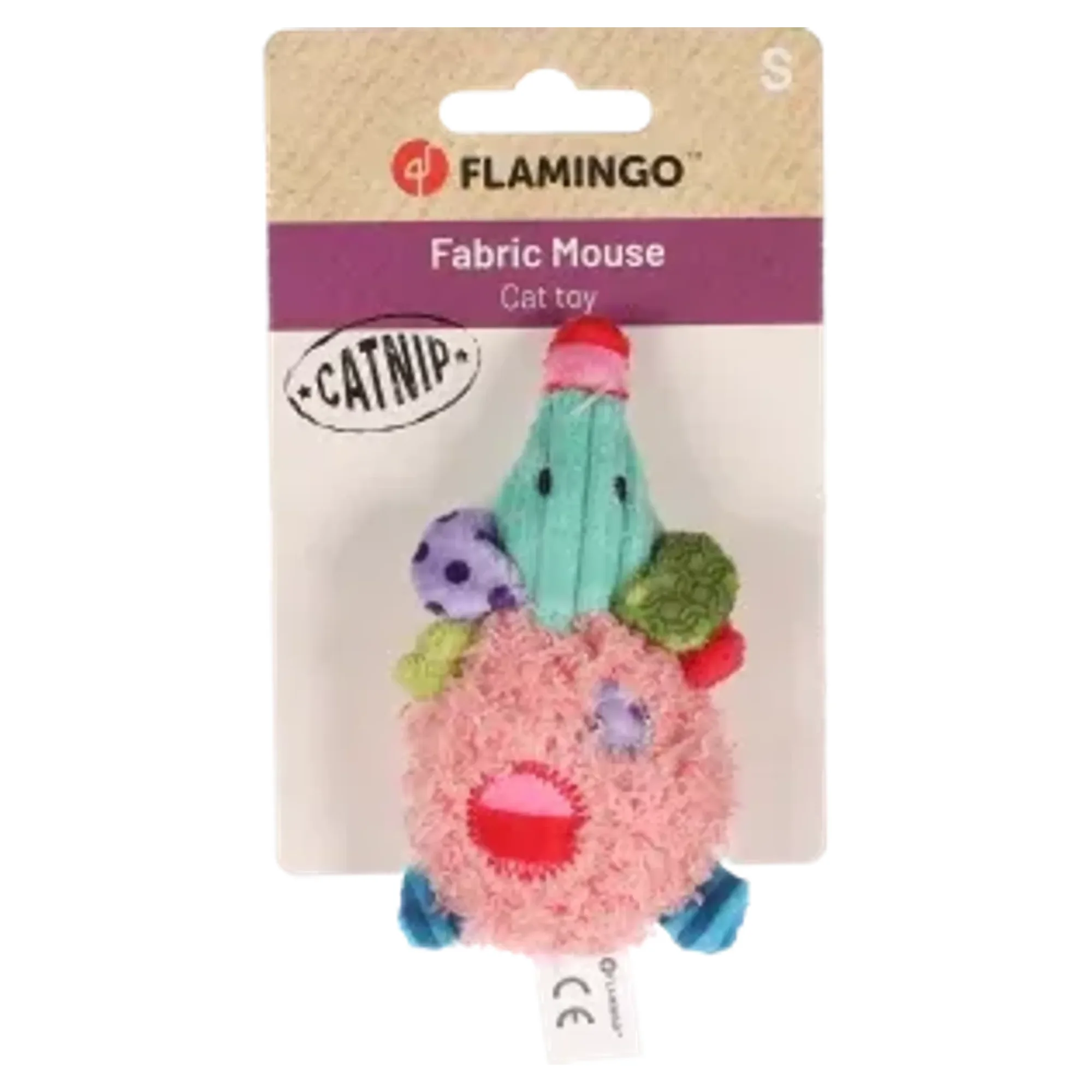 Flamingo Gragga Catnipli Renkli Peluş Fare Kedi Oyuncağı