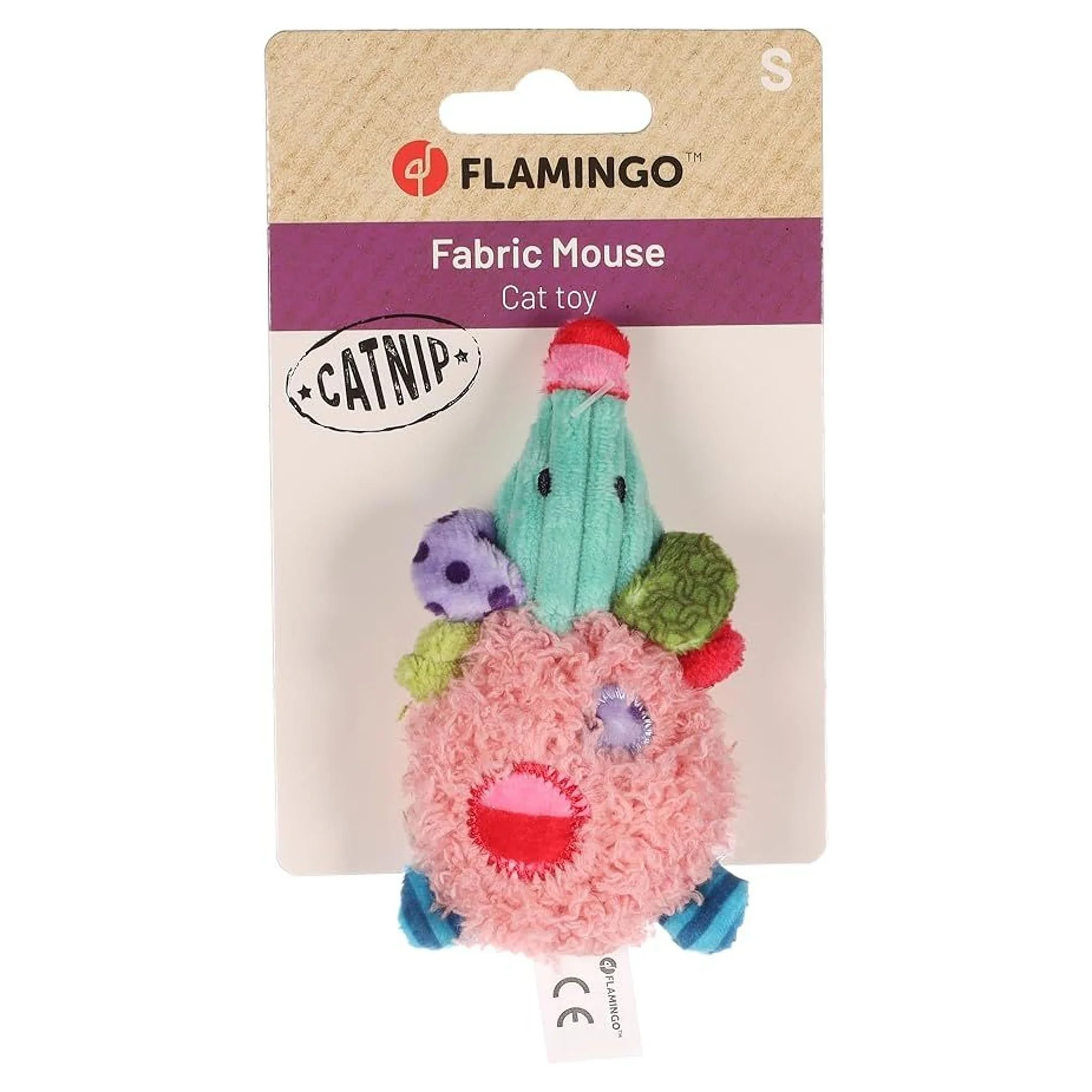 Flamingo Gragga Catnipli Renkli Peluş Fare Kedi Oyuncağı